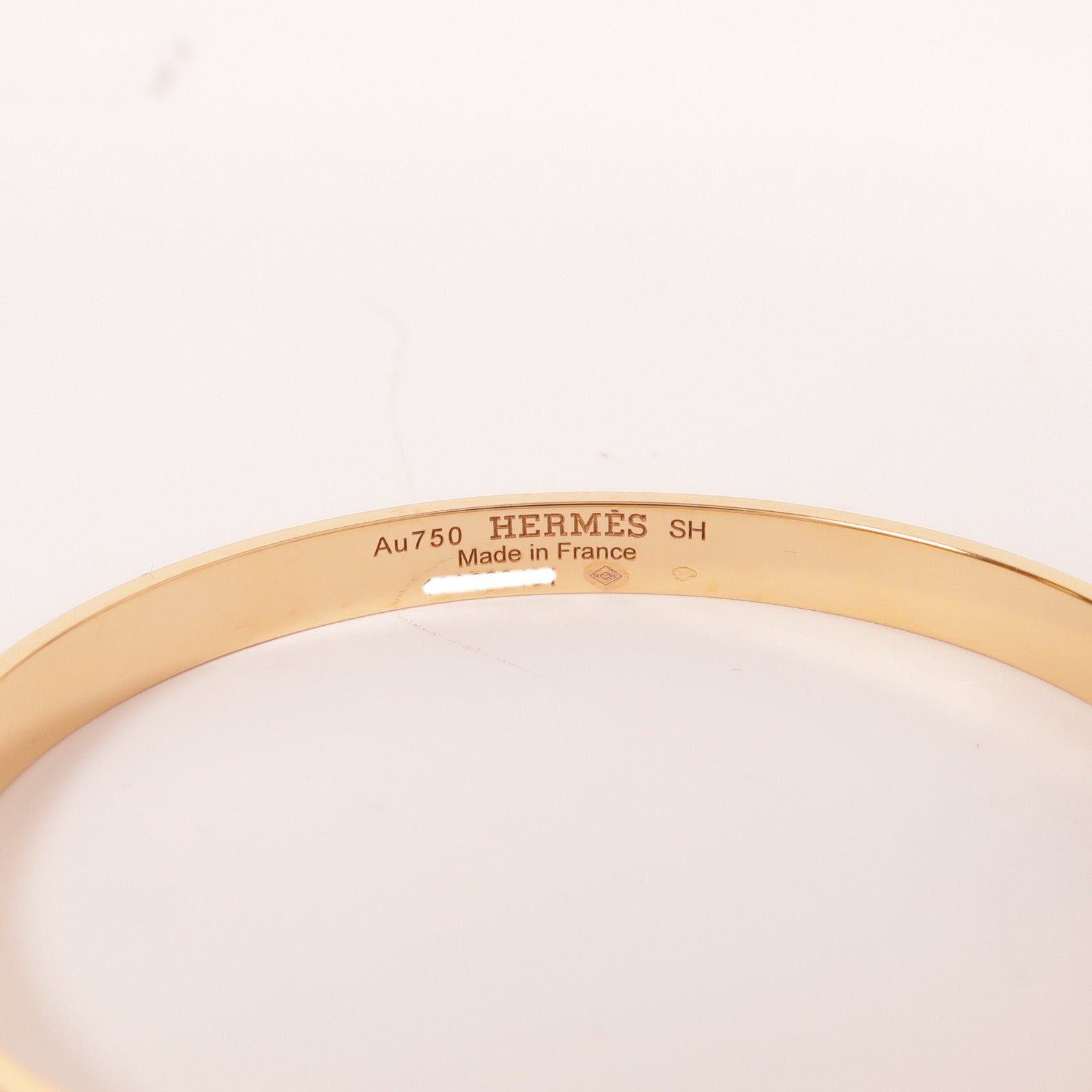 HERMES 18K玫瑰金Kelly Bracelet手鐲