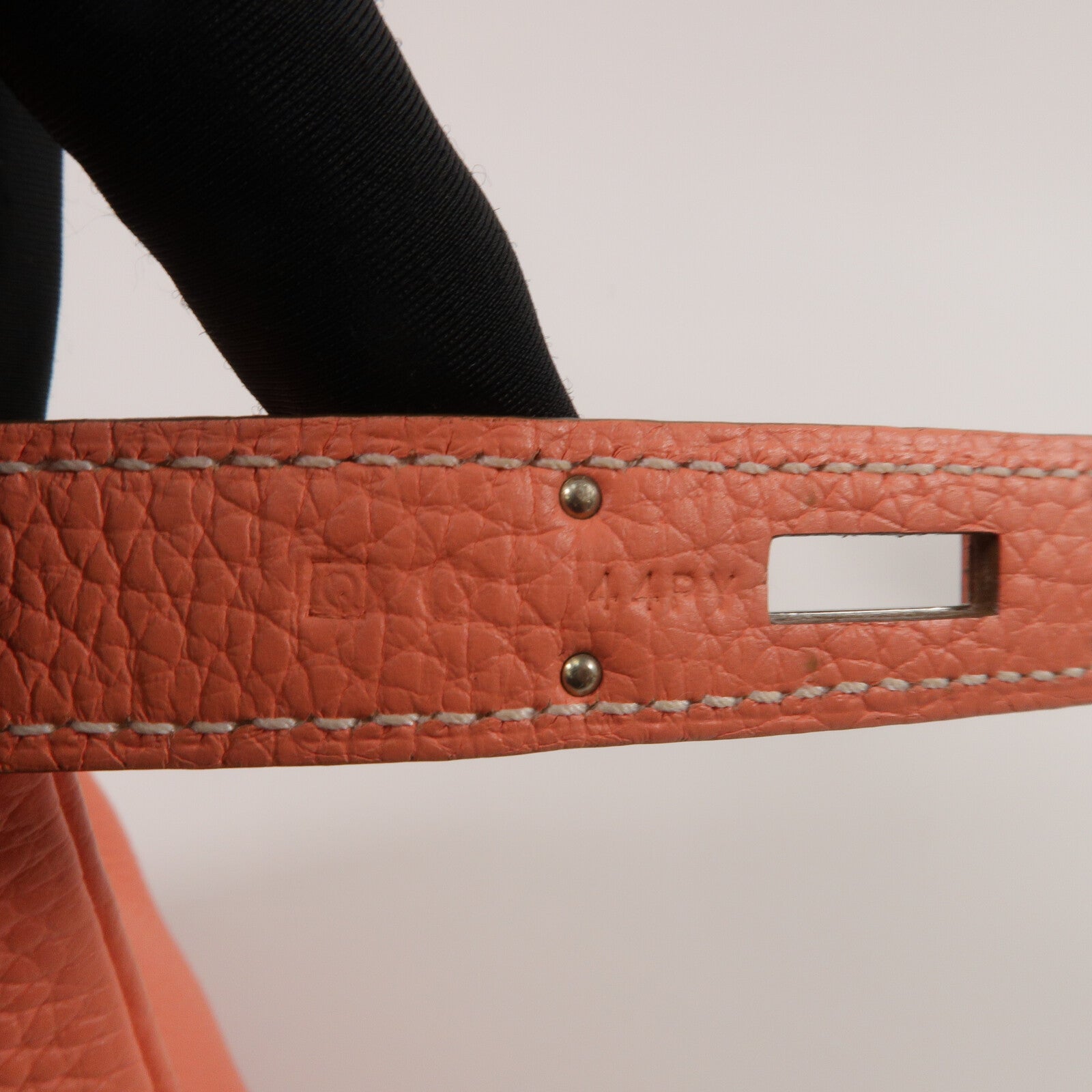 HERMES Clemence皮革Birkin 30手挽袋Crevette