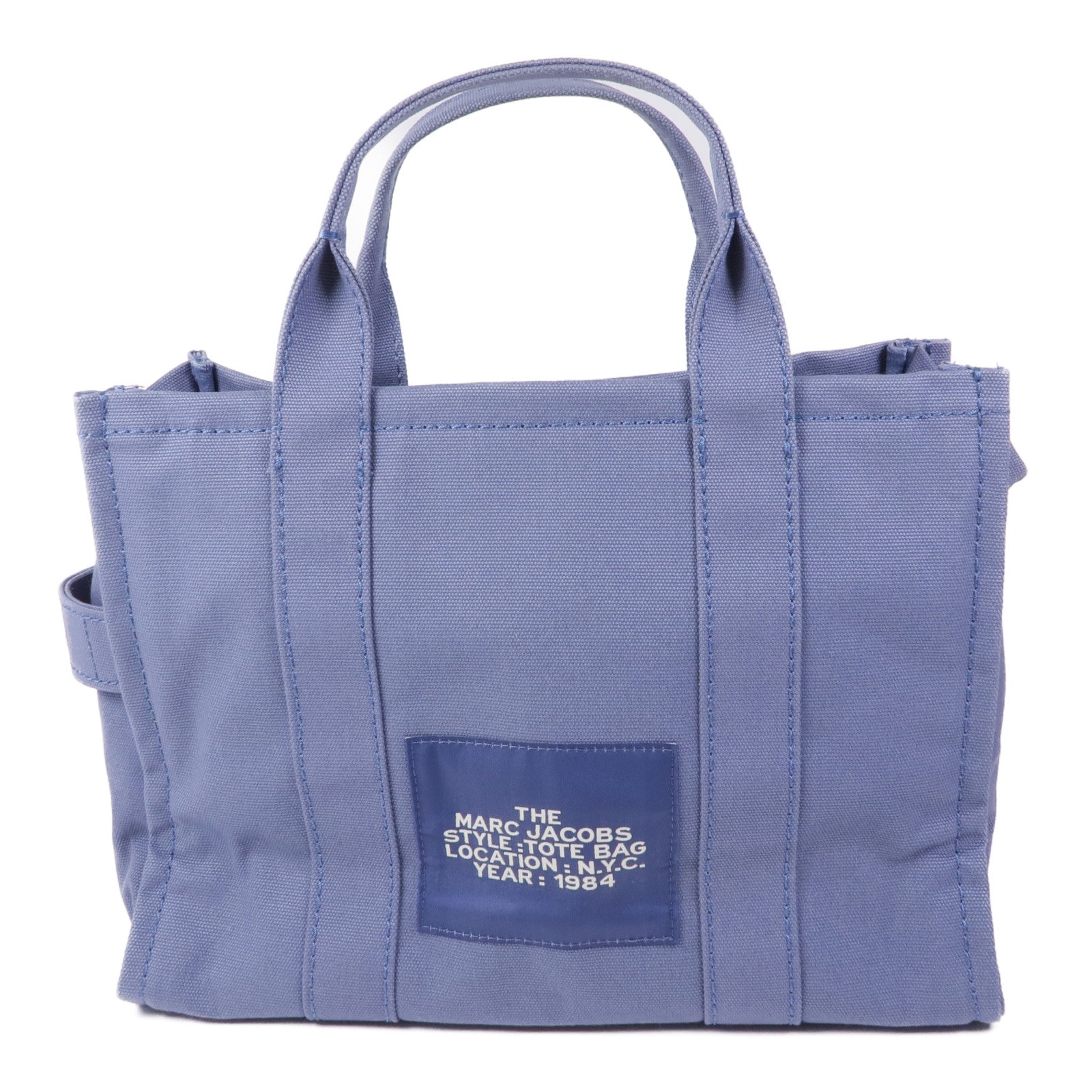 MARC JACOBS 帆布2 Way Shoulder銀扣手挽肩背兩用袋