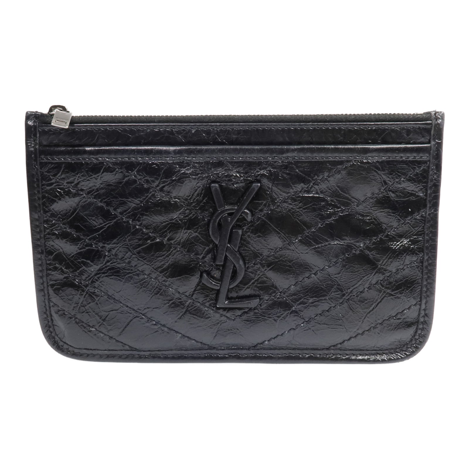 SAINT LAURENT 【激減優惠】牛皮皮革Niki Bill Pouch手拿包