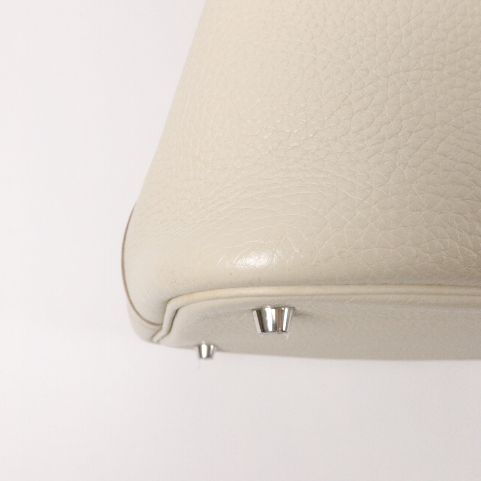 HERMES Clemence皮革Picotin MM手挽袋Beton