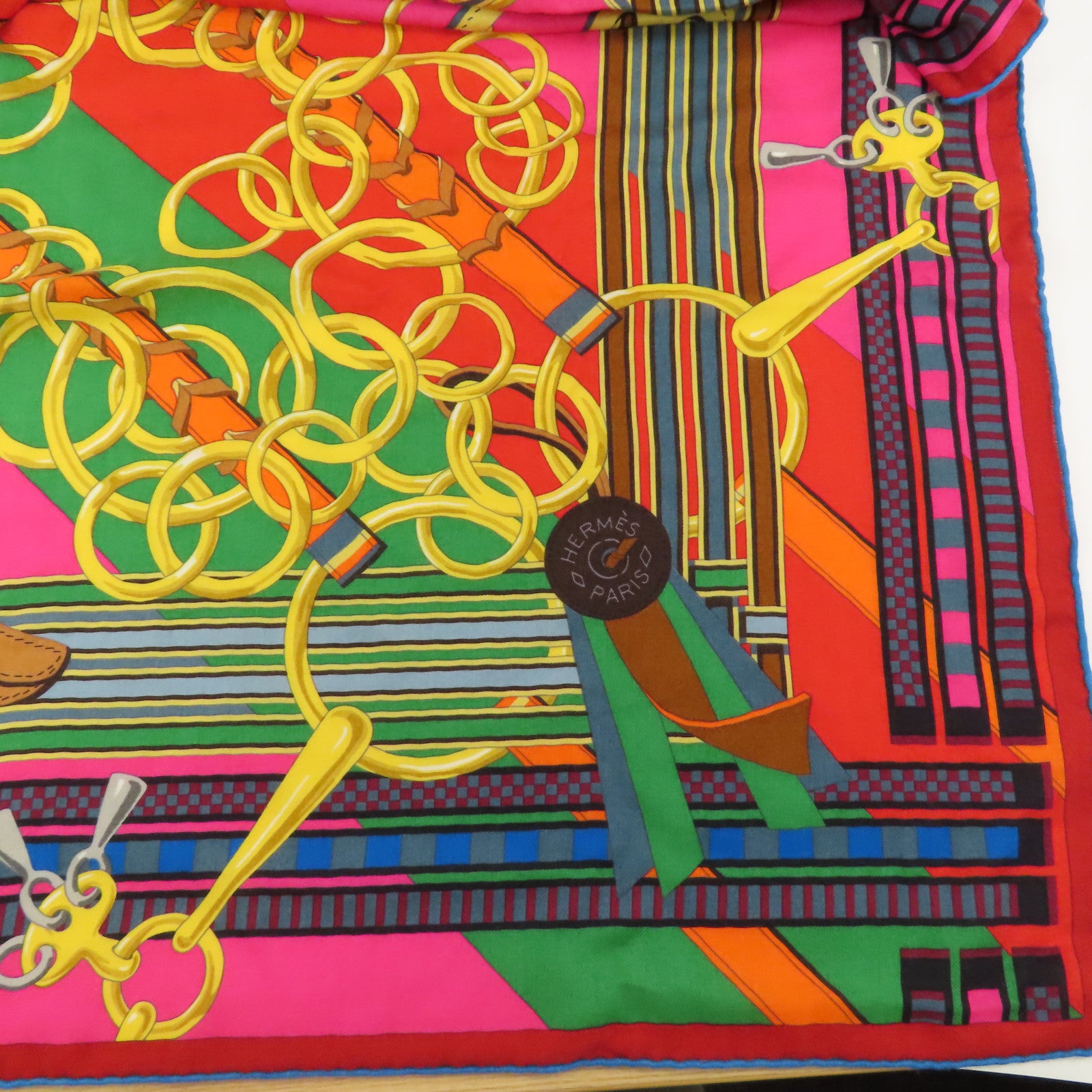 HERMES Cashmere/絲質Scarf 140x140圍巾