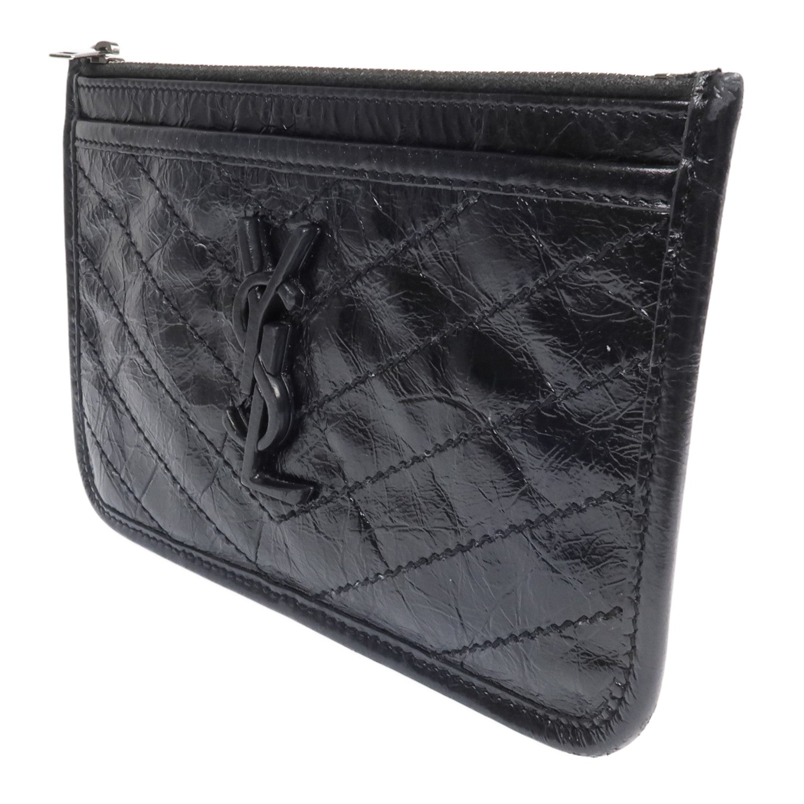 SAINT LAURENT 牛皮皮革Niki Bill Pouch手拿包