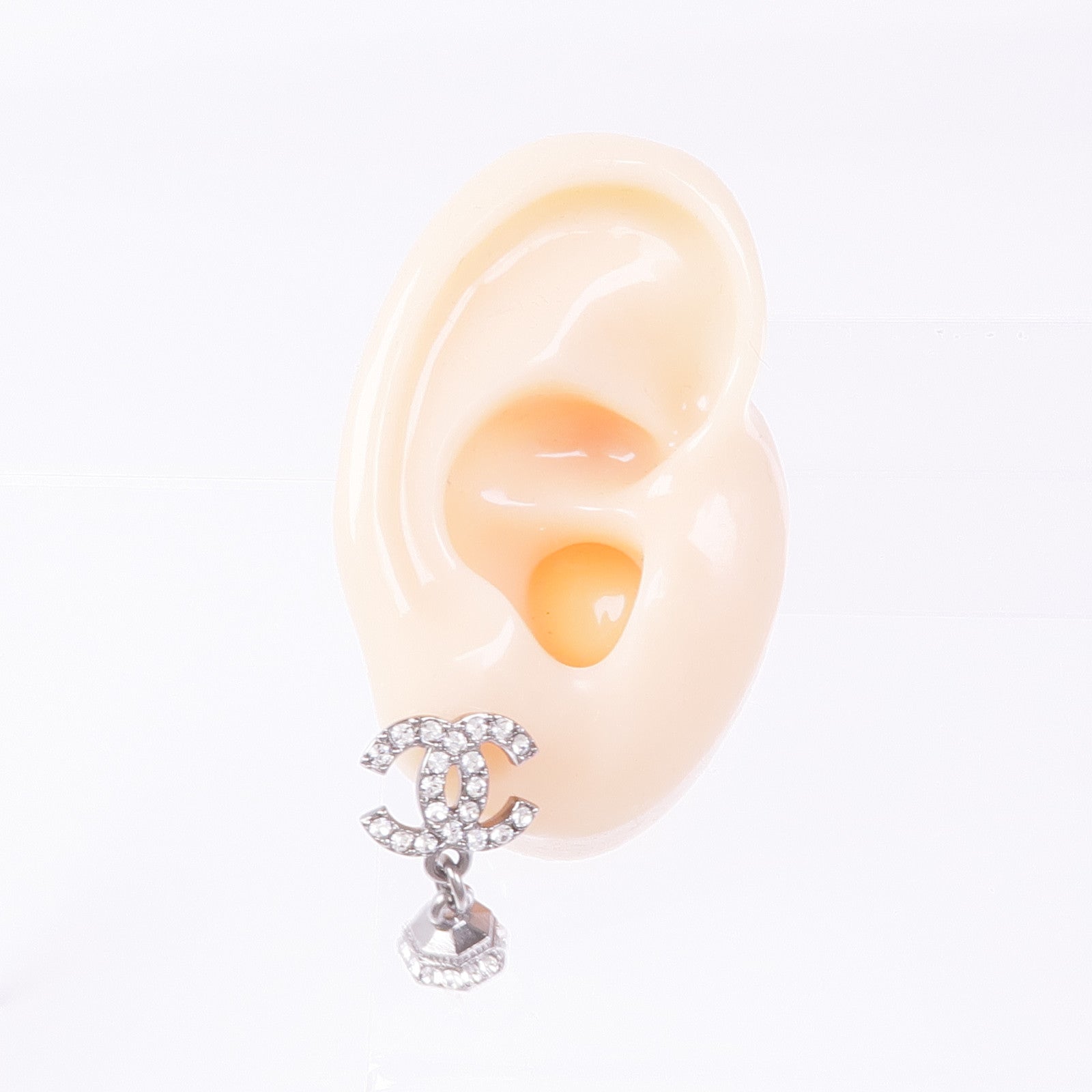 CHANEL CC Earrings Accessories Metal Silver
