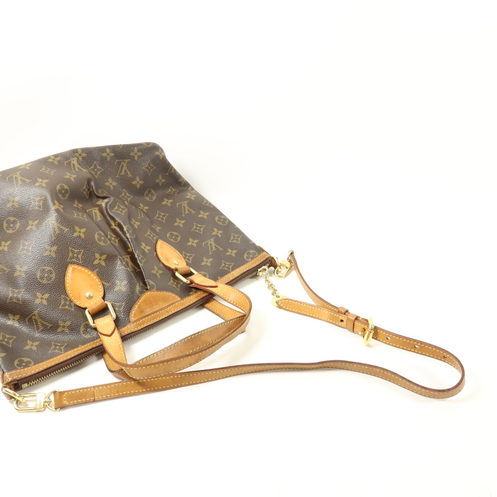 LOUIS VUITTON Monogram Palermo PM手挽肩背兩用袋棕色