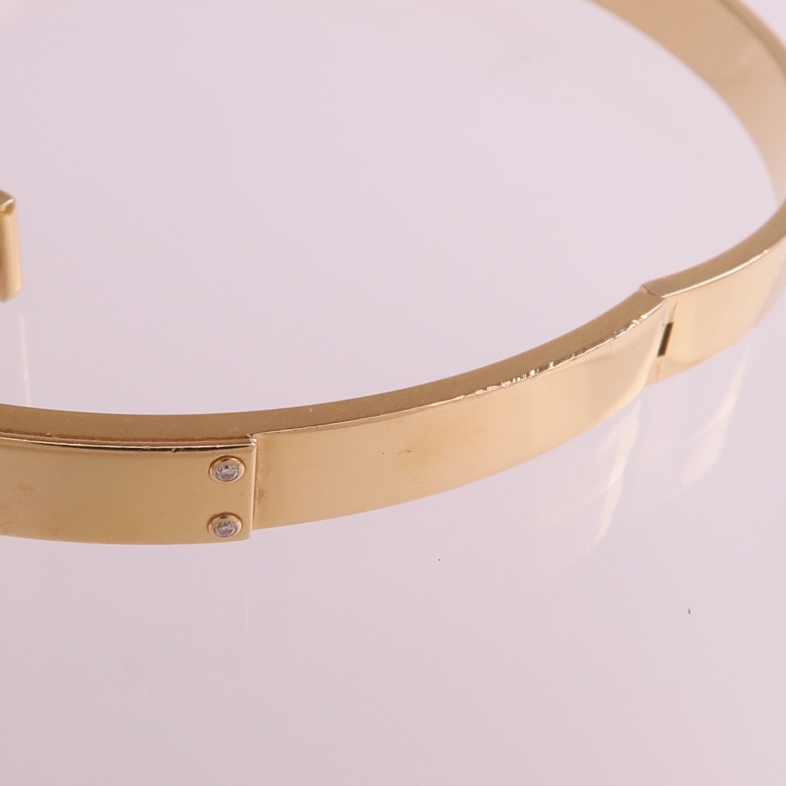 HERMES 18K玫瑰金Kelly Bracelet手鐲