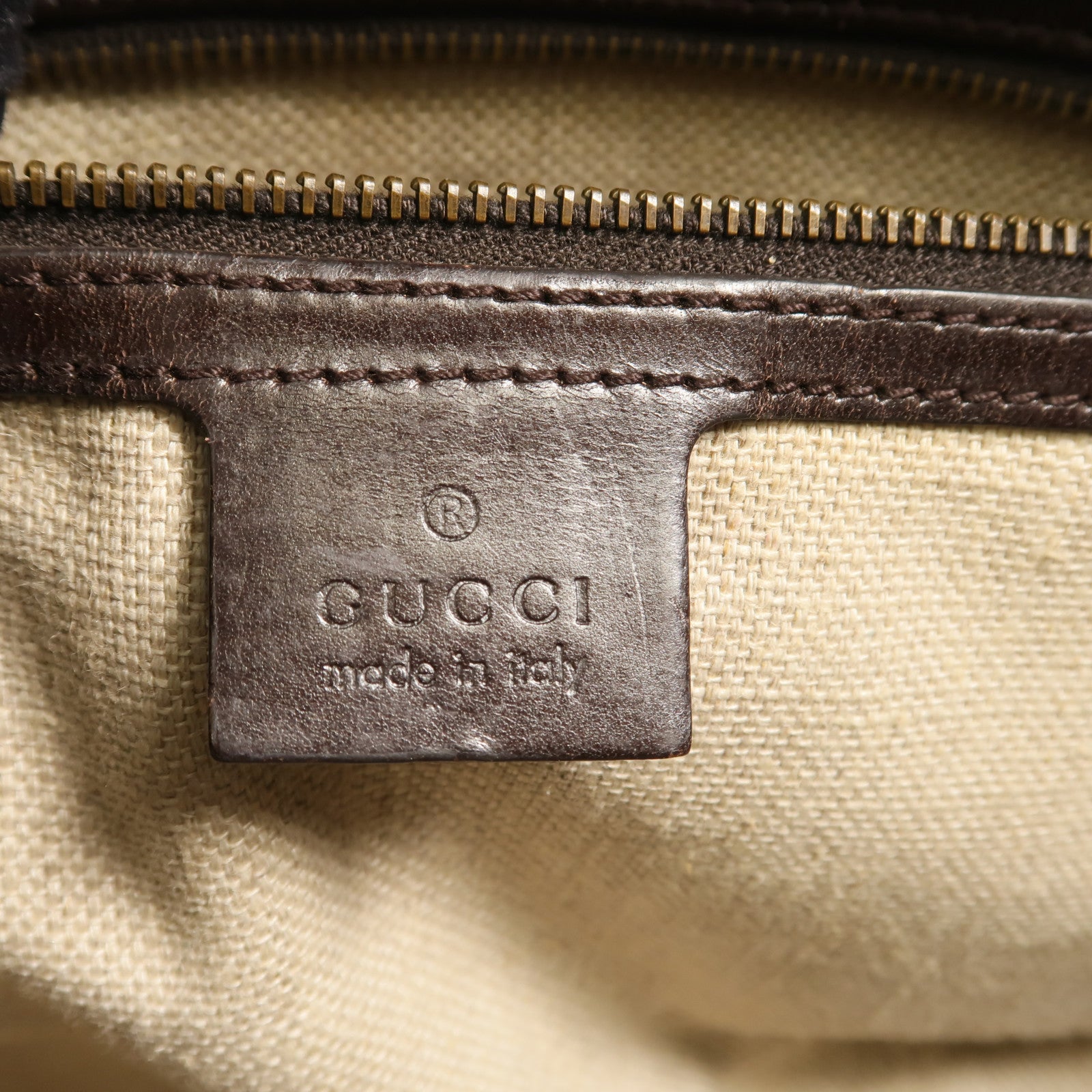 GUCCI 帆布/牛皮皮革Hand Bag手挽袋
