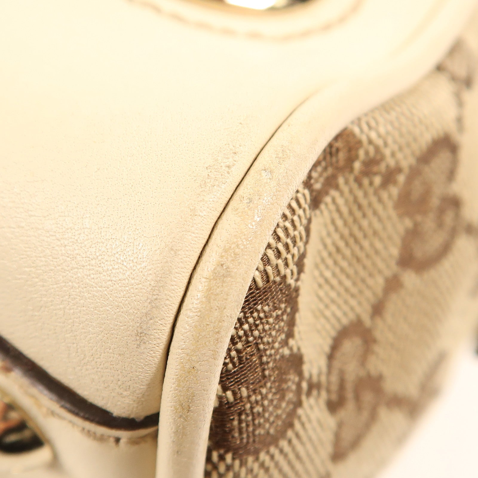 GUCCI 帆布Shoulder Bag金扣肩背袋