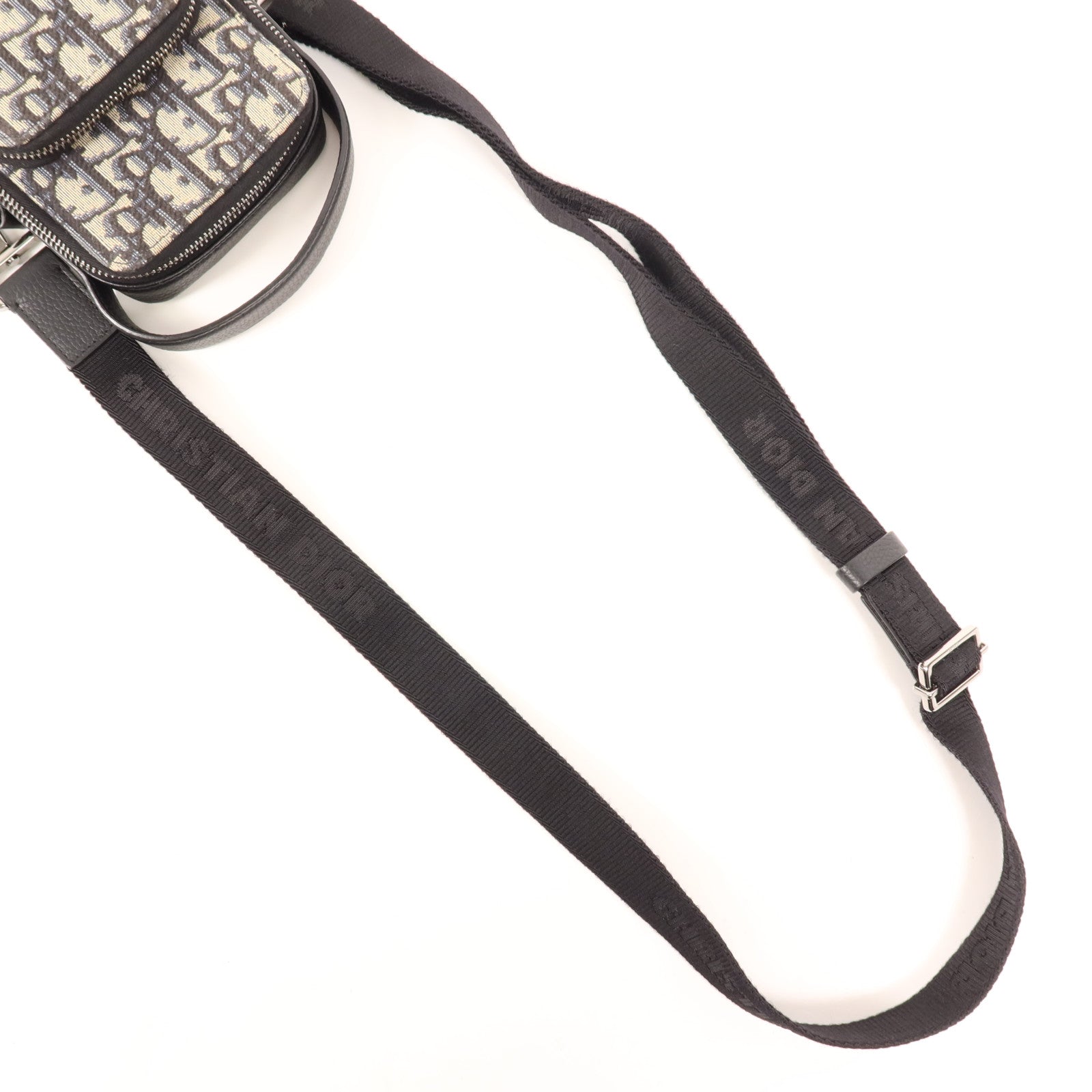 Dior 帆布Micro Rider Pouch銀扣肩背袋