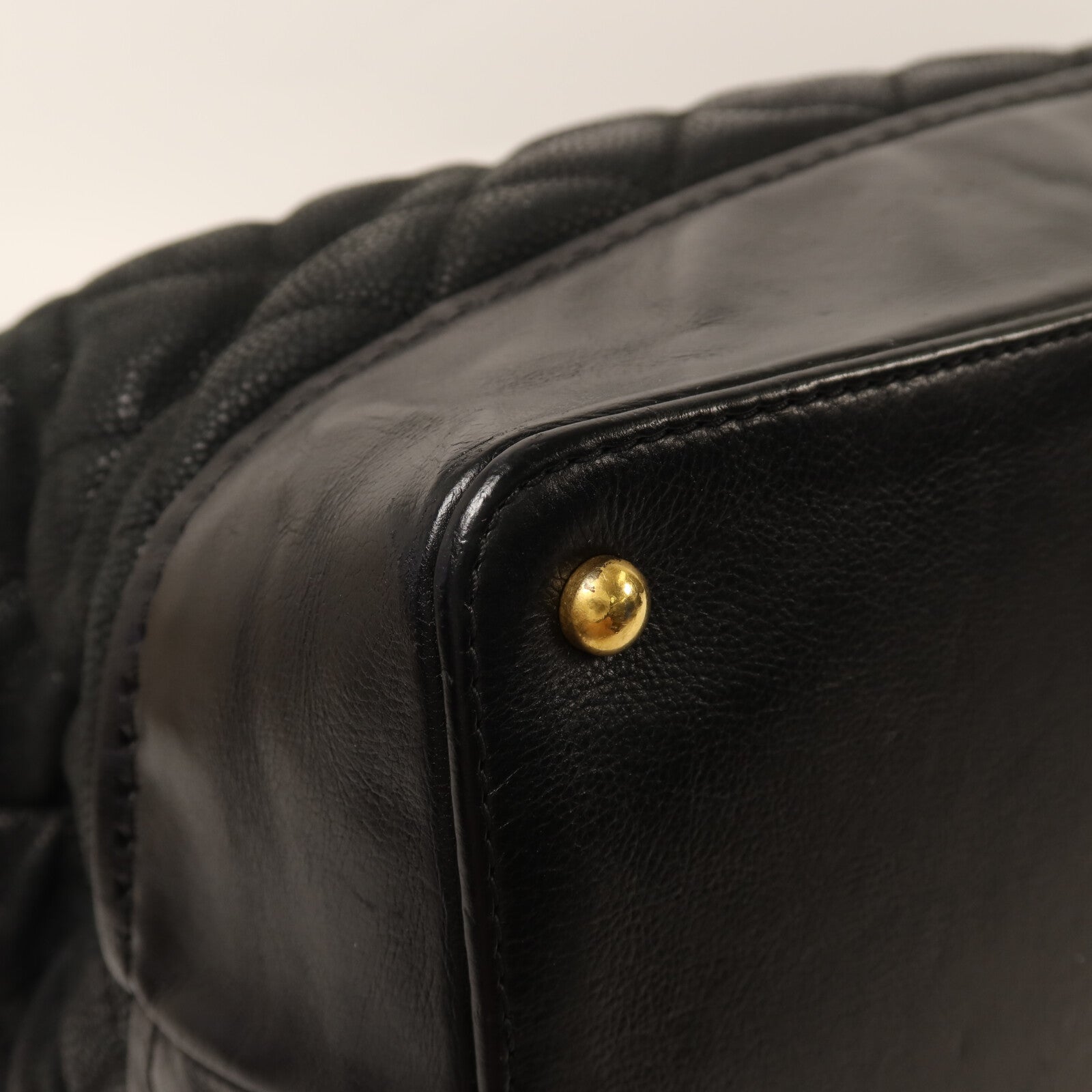 CHANEL 牛皮皮革2 Way Shoulder金扣鏈帶手挽肩背兩用