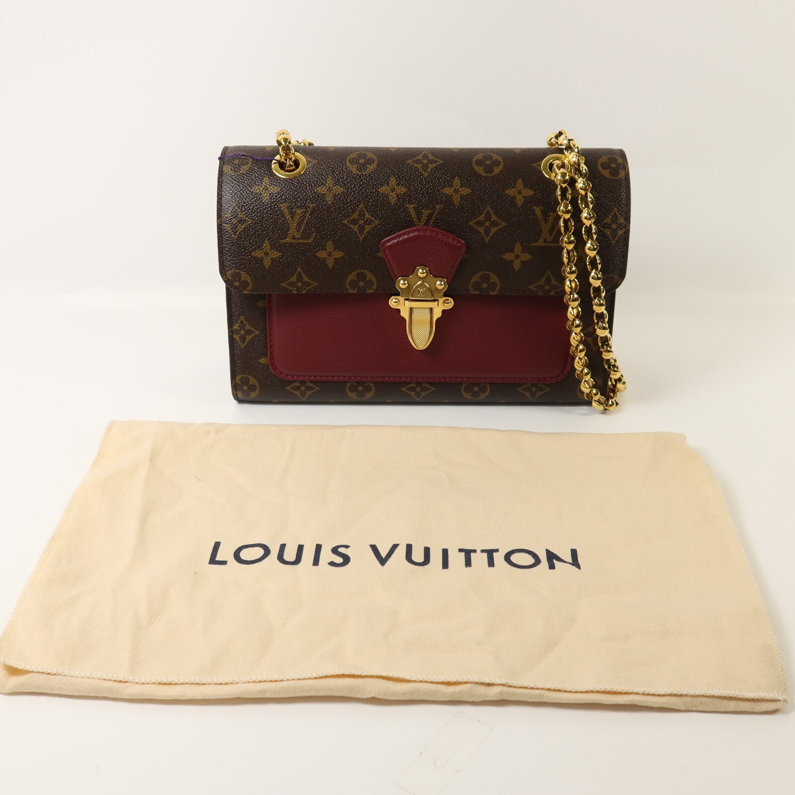 LOUIS VUITTON Monogram Victoire鏈帶肩背袋