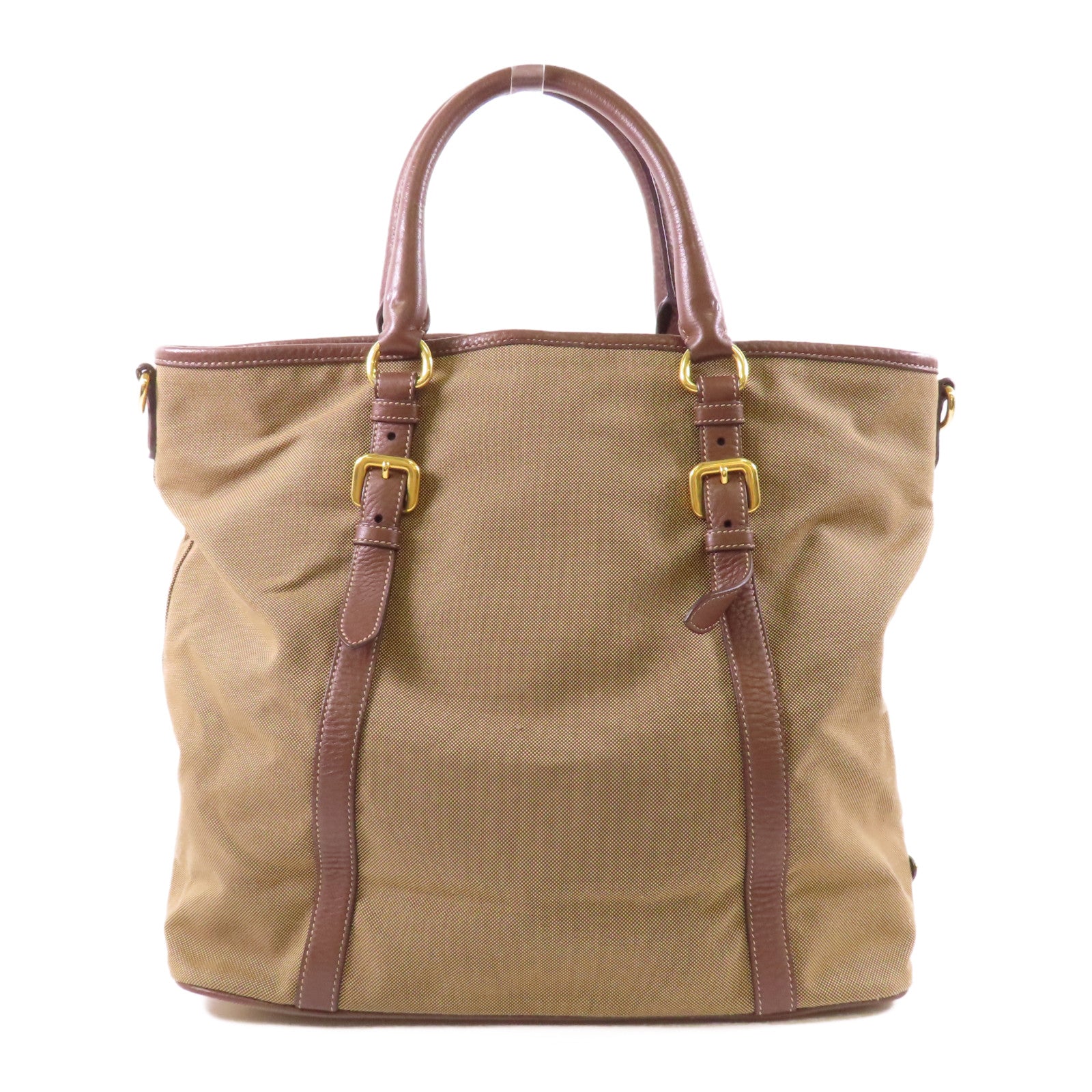 PRADA 帆布Shoulder Bag金扣肩背袋