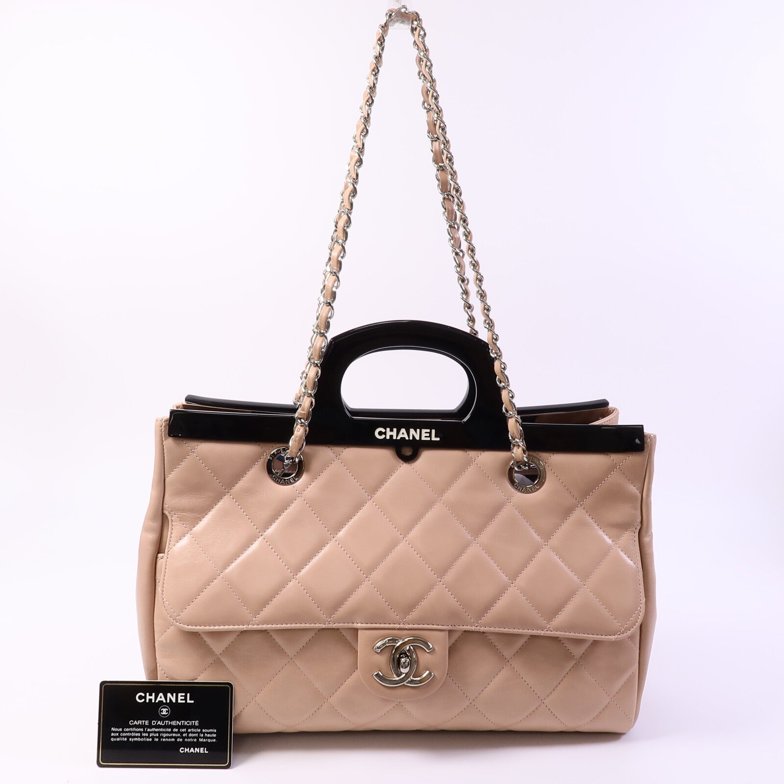 CHANEL 羊皮皮革Chain Shoulder Bag鏈帶肩背袋