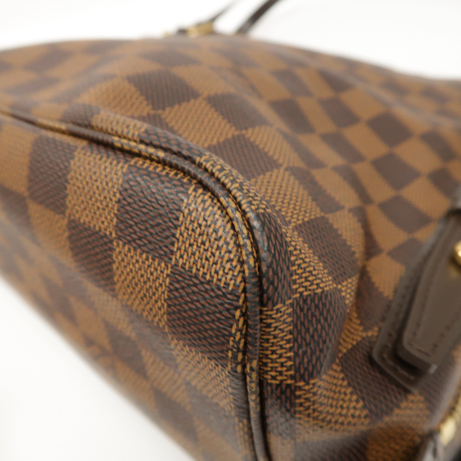 LOUIS VUITTON Damier Cabas Rivington金扣肩背袋啡色