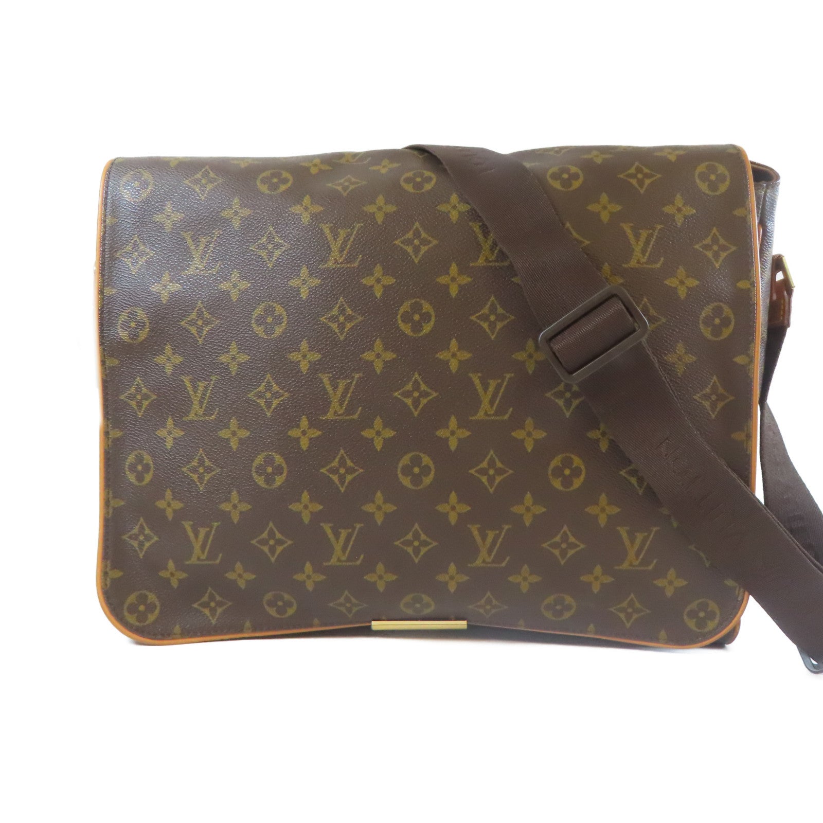 LOUIS VUITTON Monogram Abbeses金扣肩背袋啡色