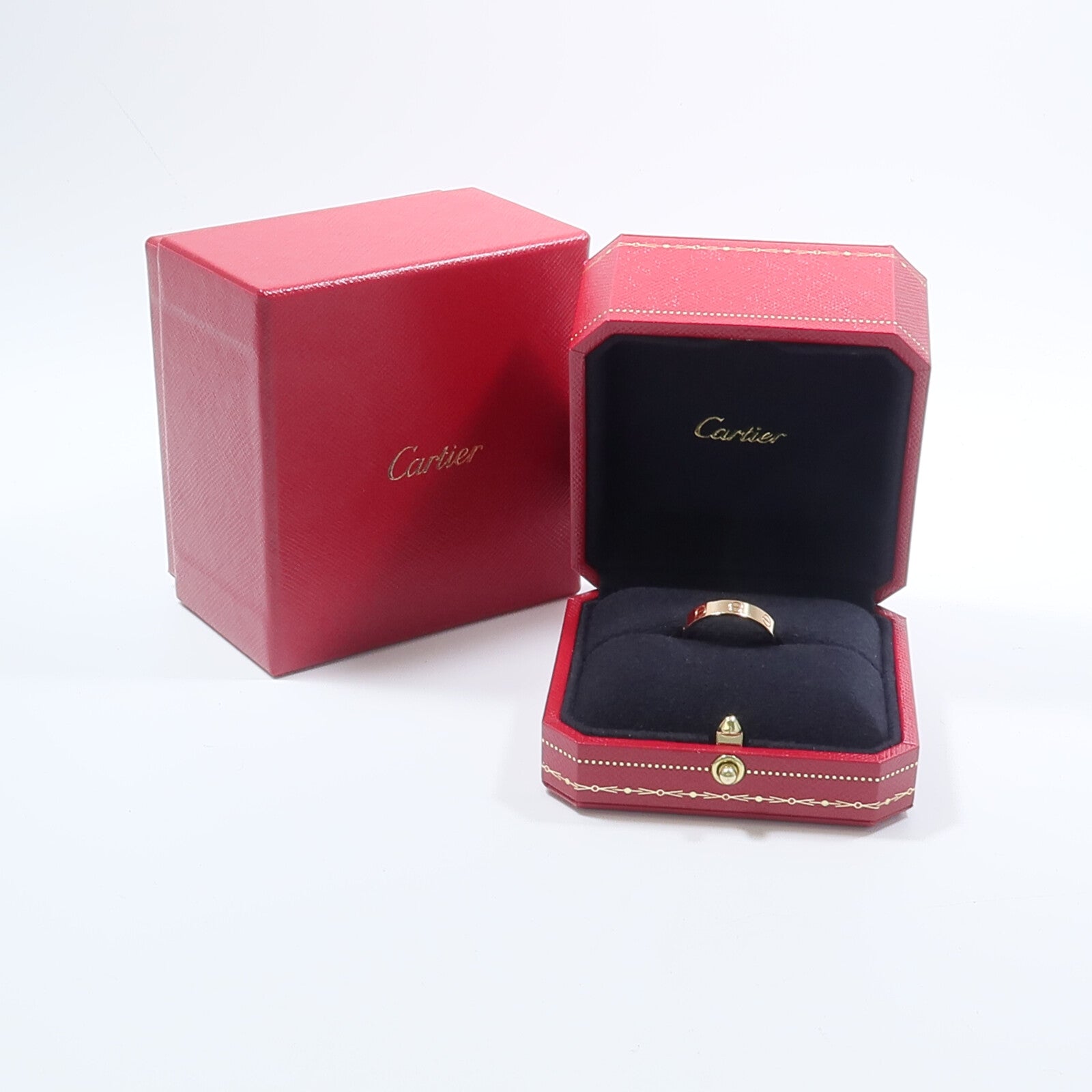CARTIER 18K玫瑰金Mini Love Ring戒指