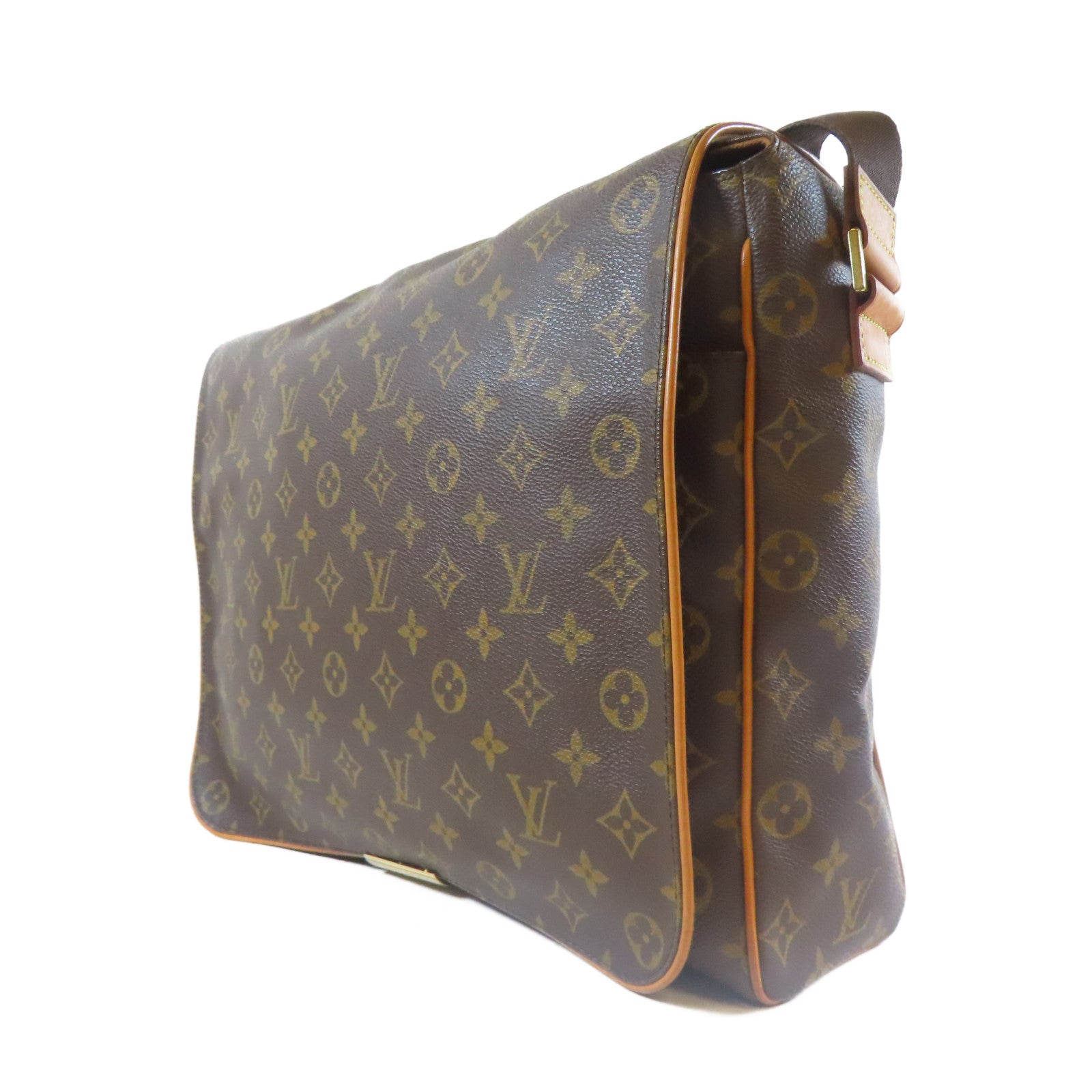 LOUIS VUITTON Monogram Abbeses金扣肩背袋啡色