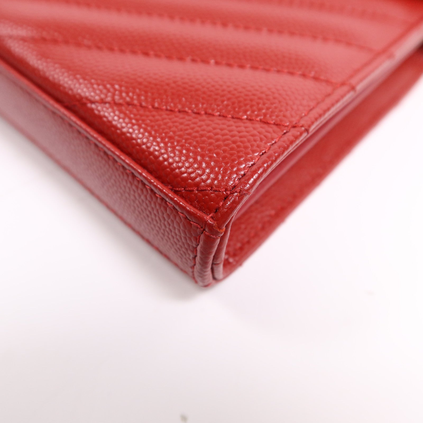 SAINT LAURENT 牛皮皮革Cassandre Envelope金扣鏈帶肩背袋