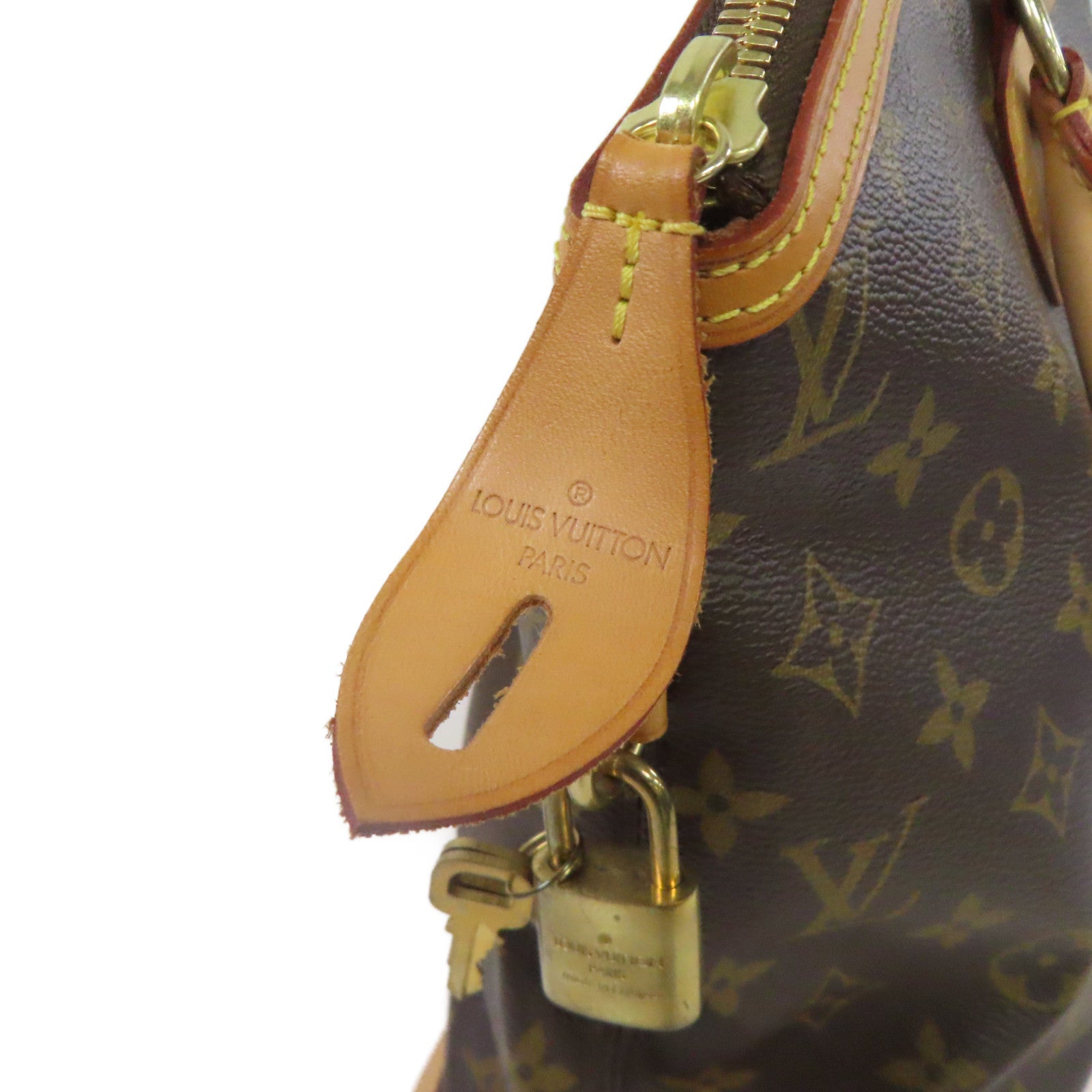 LOUIS VUITTON 【激減優惠】Monogram Lockit horizontal金扣手挽袋啡色