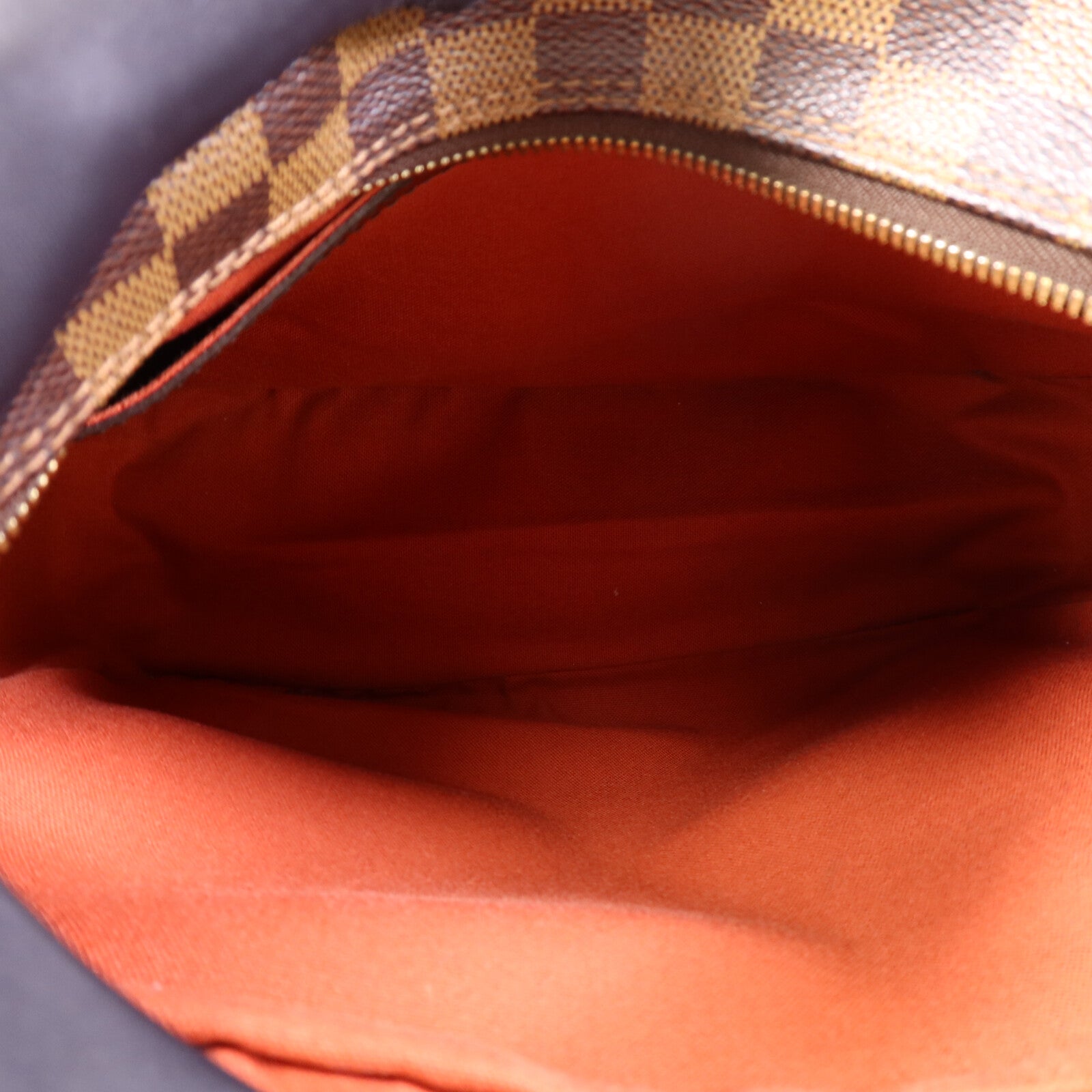 LOUIS VUITTON Damier Ebene Naviglio金扣肩背袋