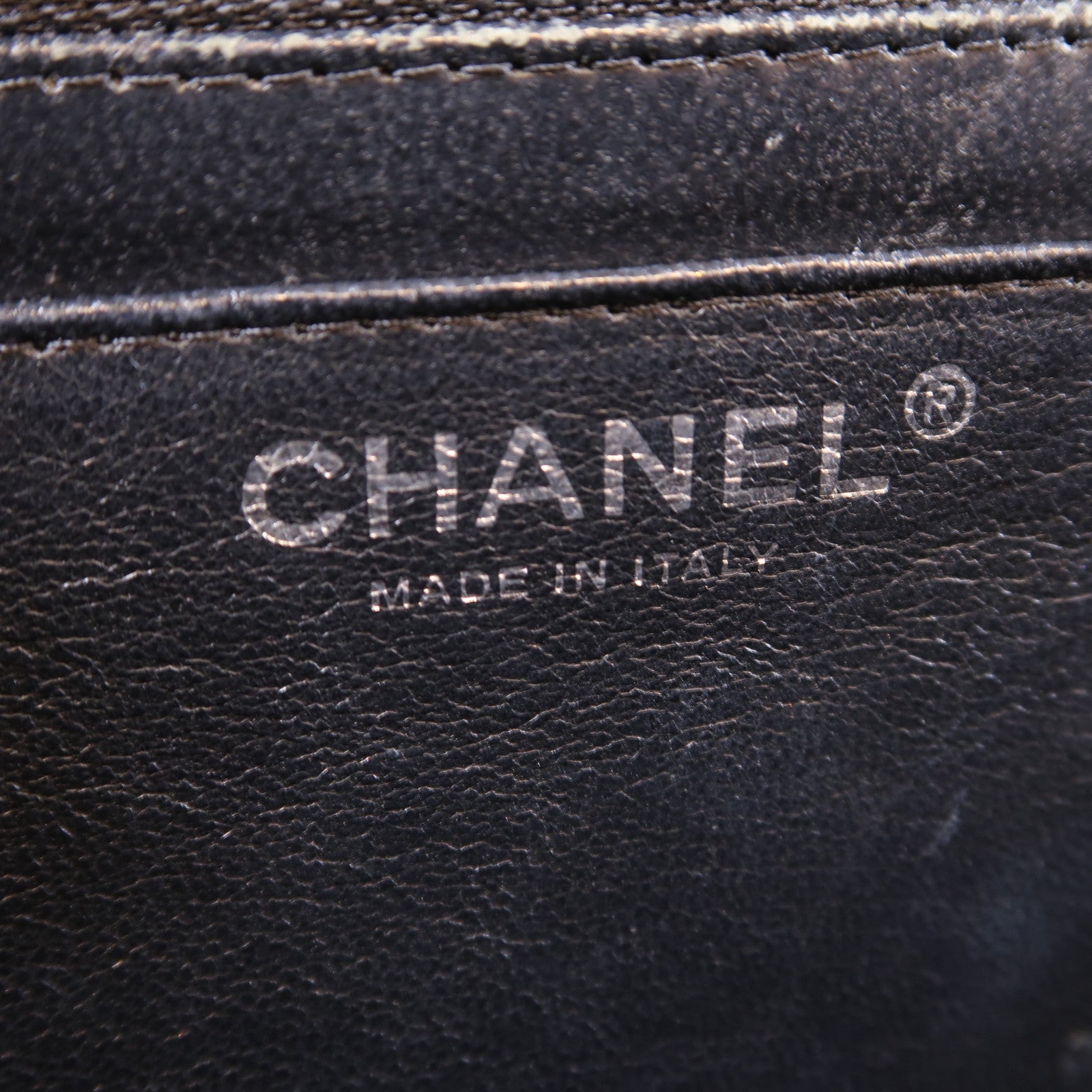CHANEL 【激減優惠】菱格牛皮皮革Classic銀扣鏈帶肩背袋黑色