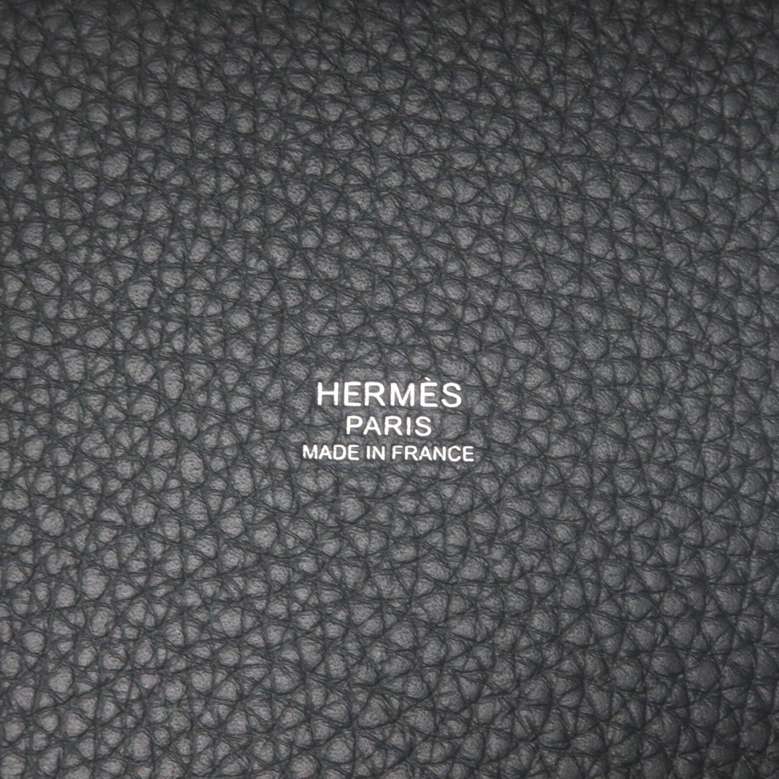 HERMES Clemence皮革Picotin PM手挽袋Gris Misty