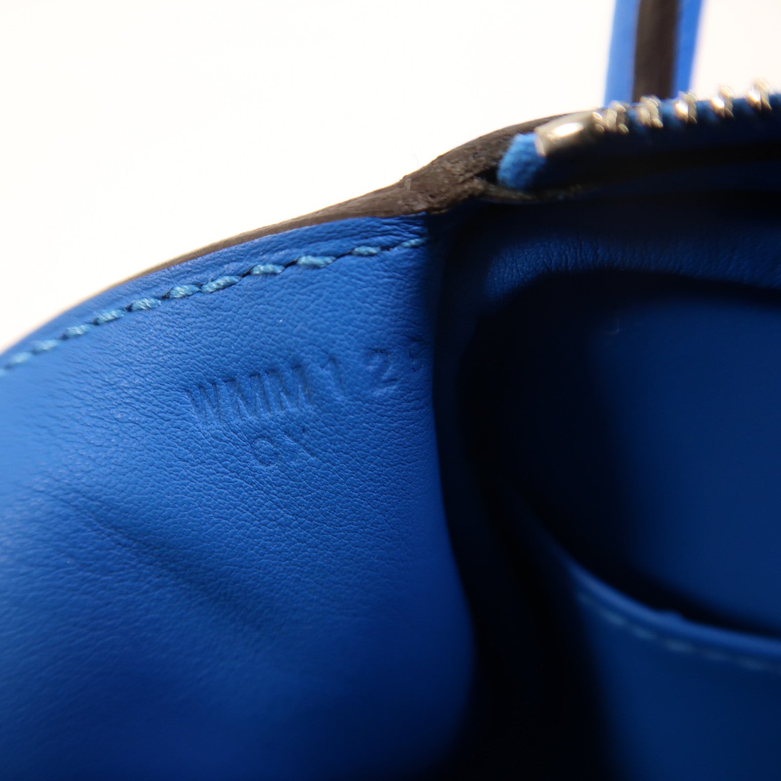 HERMES 【激減優惠】Clemence皮革Mini Lindy銀扣手挽肩背兩用袋Blue Hydra