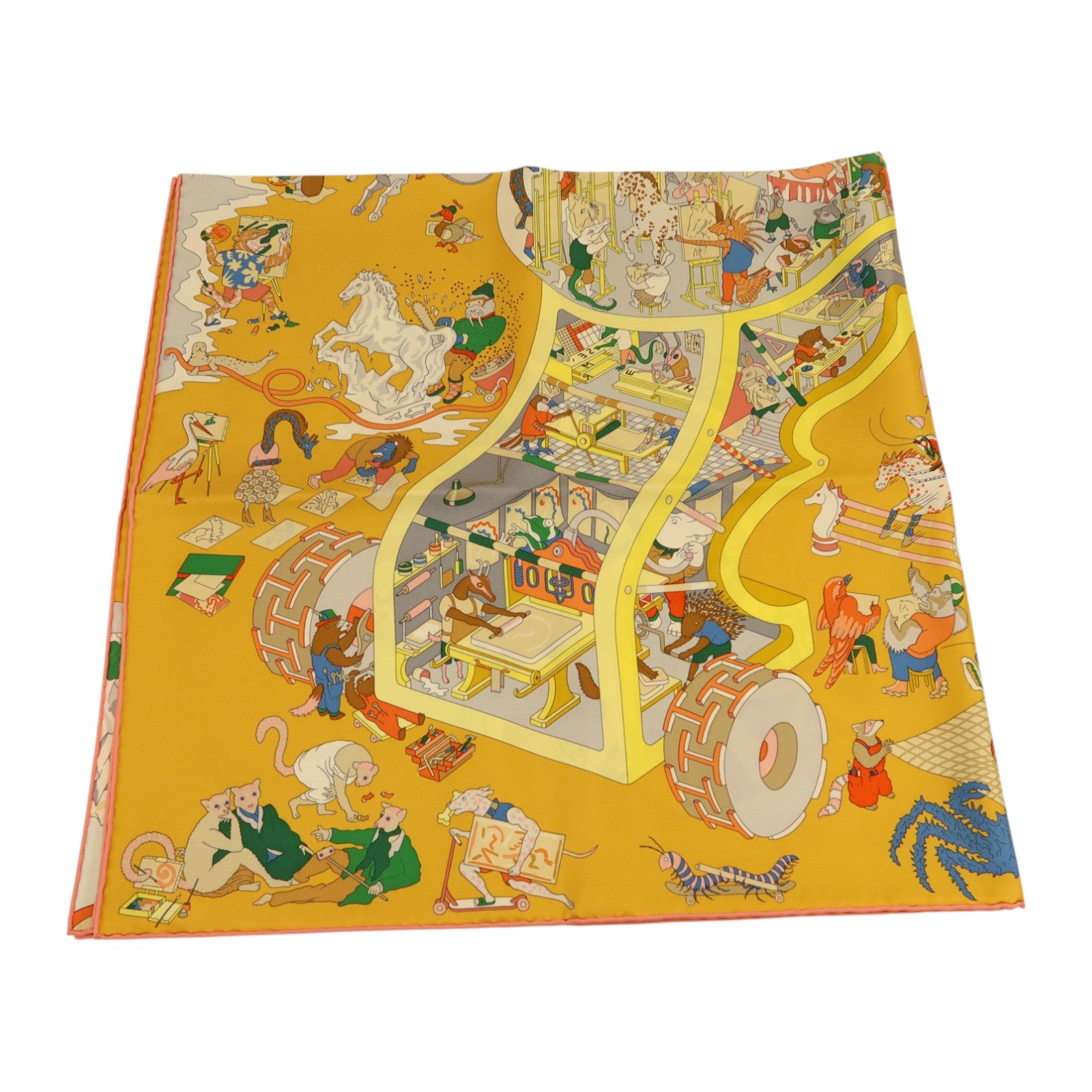 HERMES 絲質Scarf 90x90絲巾