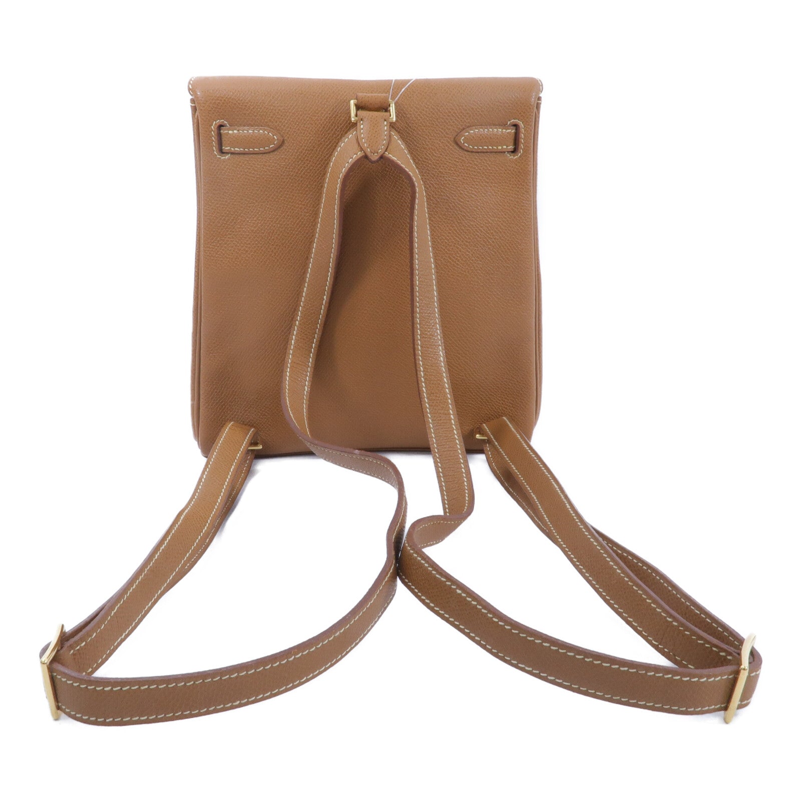 HERMES Epsom皮革Vintage Kelly Ado背包Gold