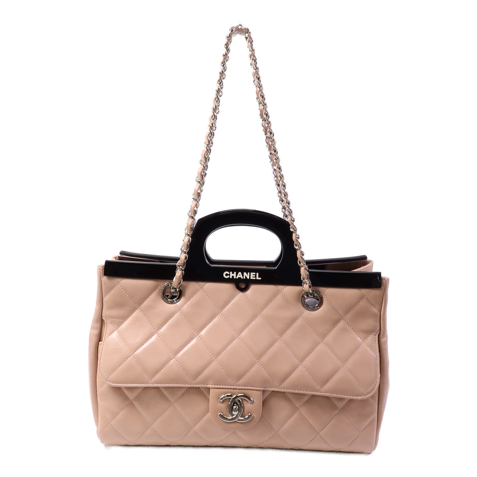 CHANEL 羊皮皮革Chain Shoulder Bag鏈帶肩背袋