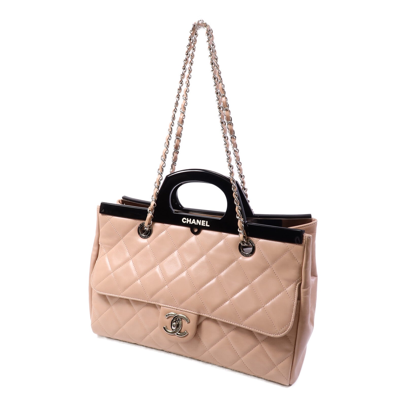 CHANEL 羊皮皮革Chain Shoulder Bag鏈帶肩背袋