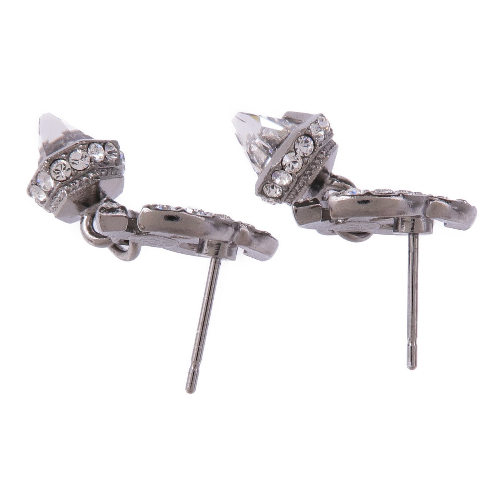 CHANEL CC Earrings Accessories Metal Silver
