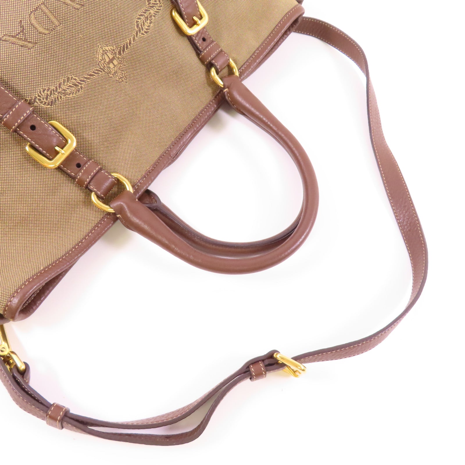 PRADA 【激減優惠】帆布Shoulder Bag金扣肩背袋