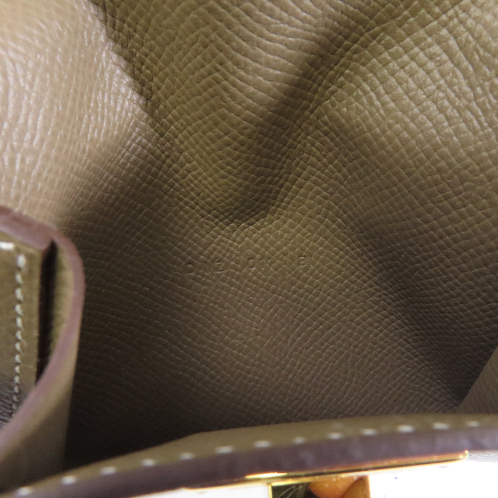 HERMES 【激減優惠】Epsom皮革Kelly Pocket Wallet金扣錢包Etoupe/米色