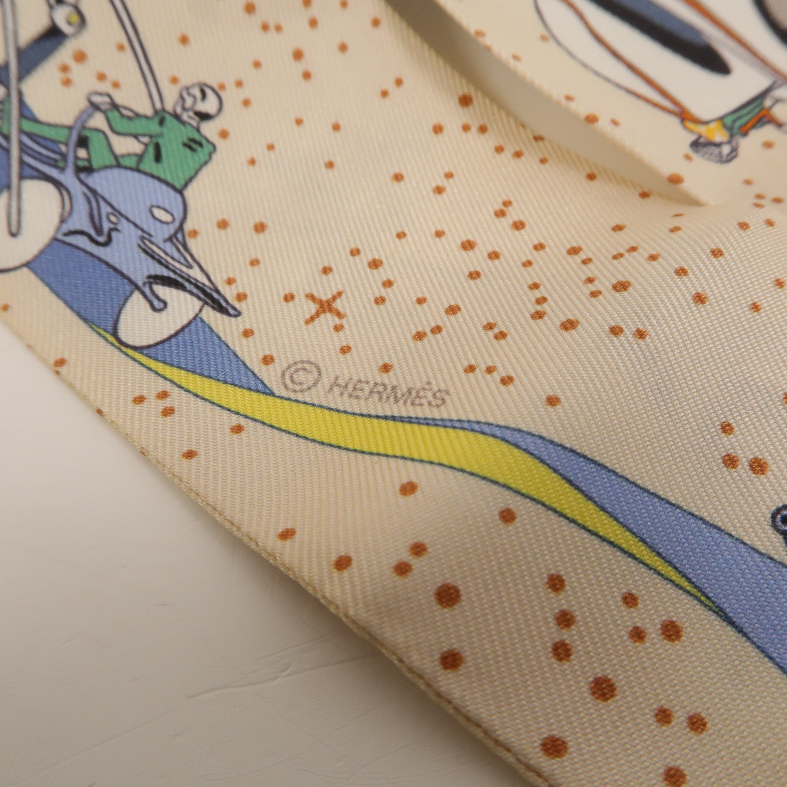 HERMES 絲質Twilly絲巾