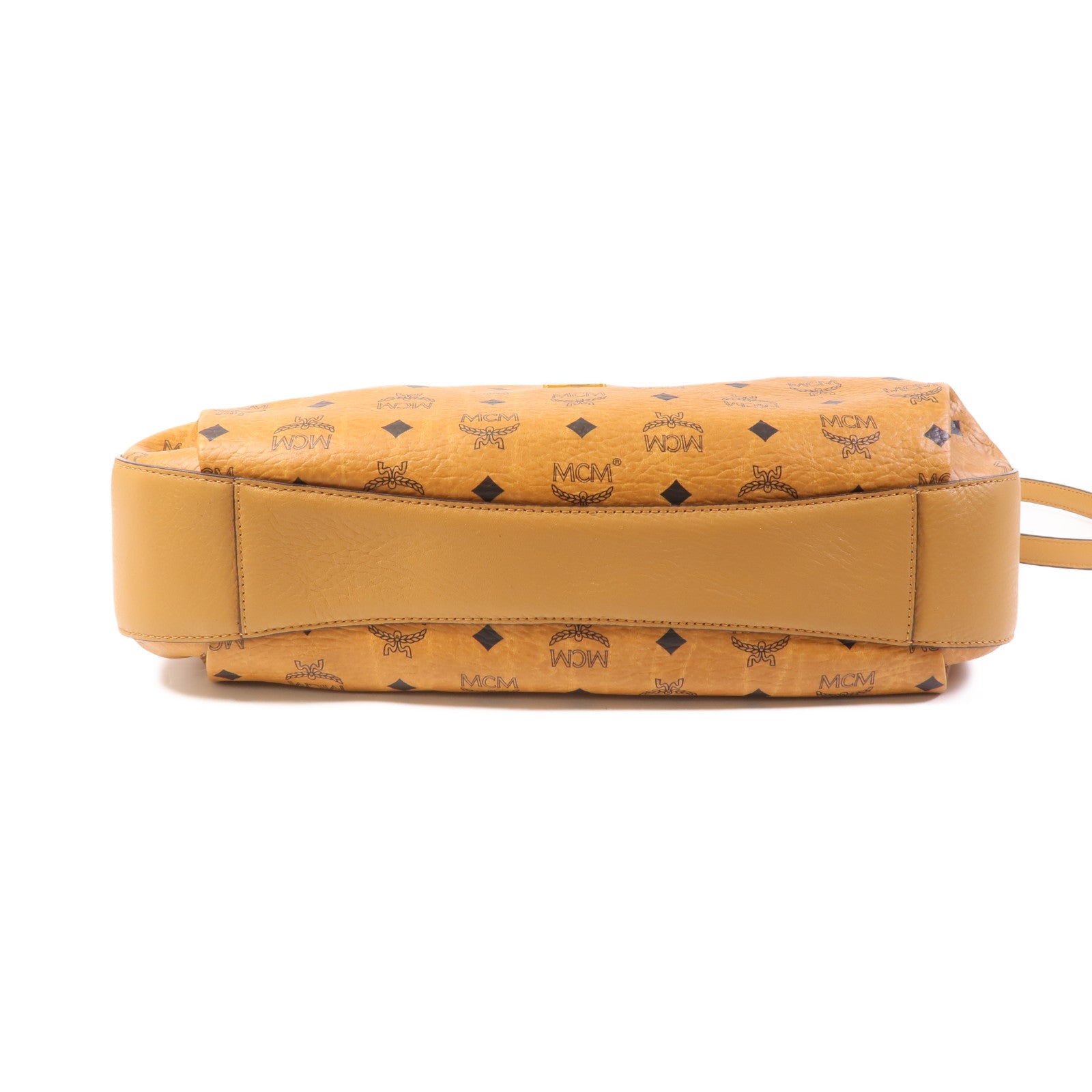 MCM 塗層帆布Shoulder Bag金扣手挽肩背兩用袋
