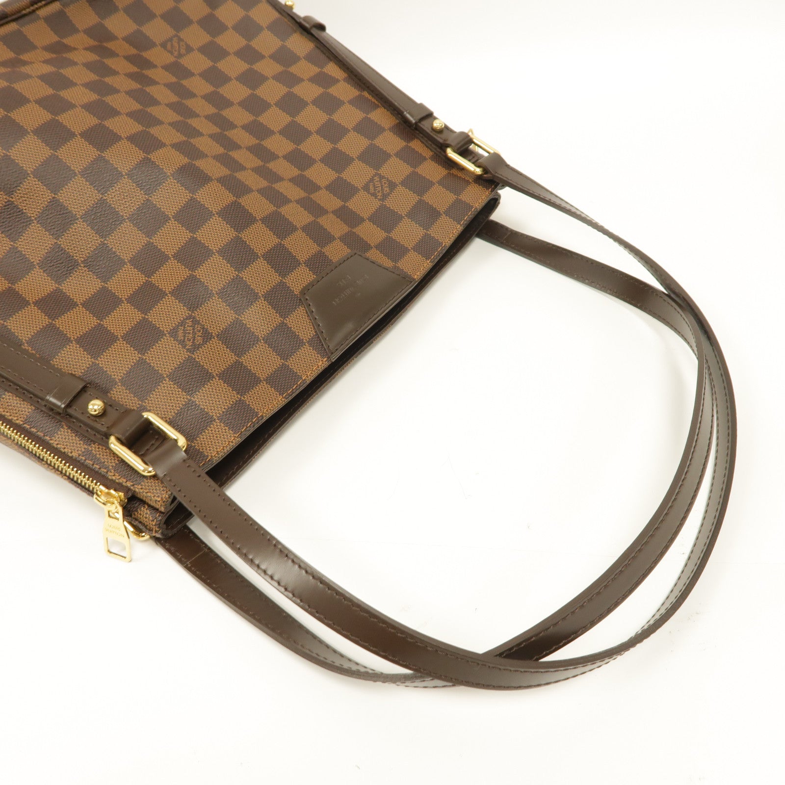 LOUIS VUITTON Damier Cabas Rivington金扣肩背袋啡色