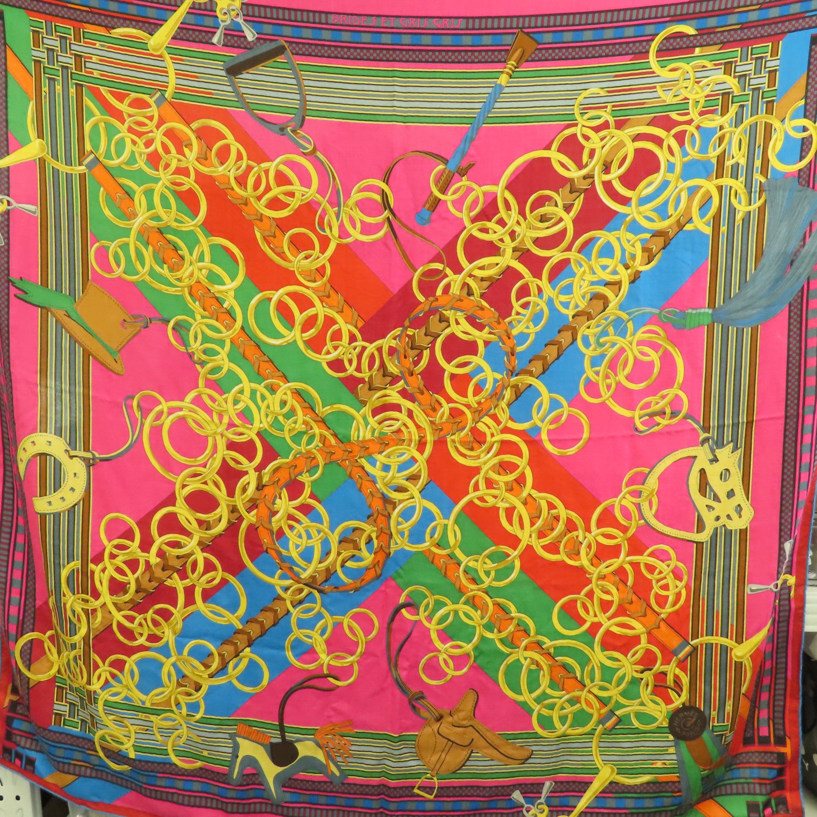 HERMES Cashmere/絲質Scarf 140x140圍巾