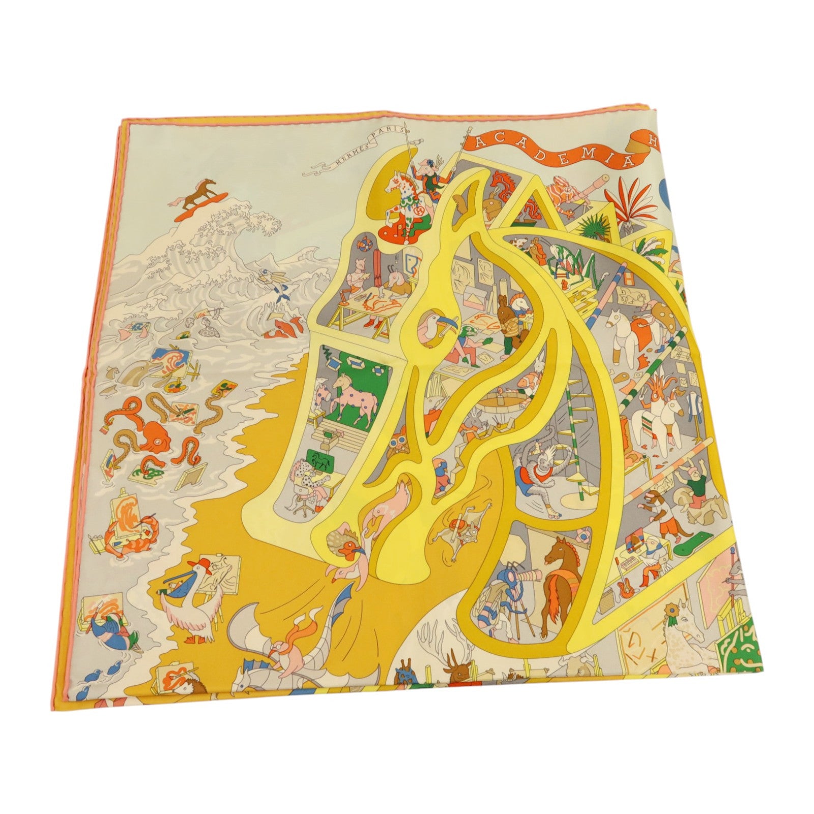HERMES 絲質Scarf 90x90絲巾