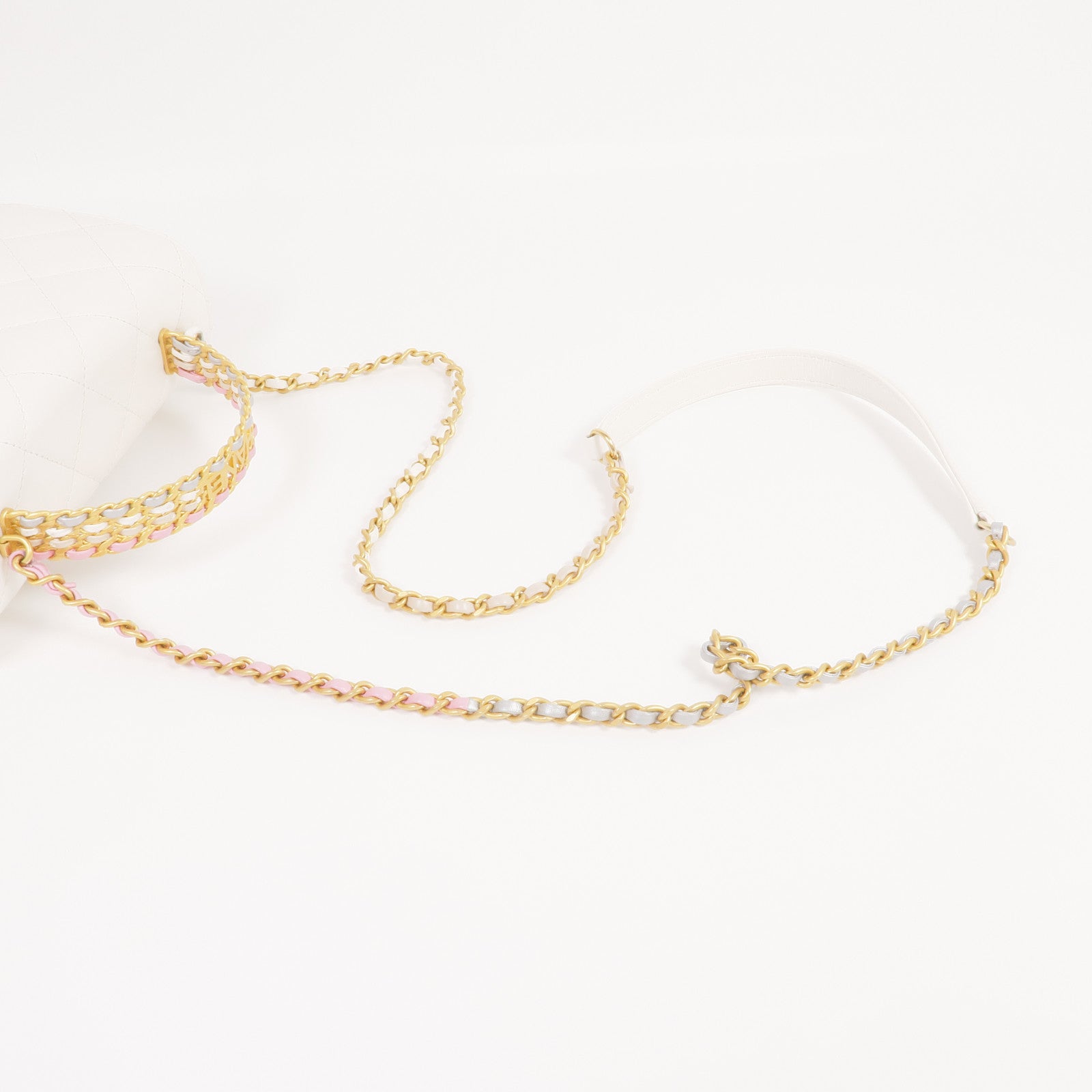 CHANEL 牛皮皮革Top Handle Mini Flap Bag金扣手挽肩背兩用袋