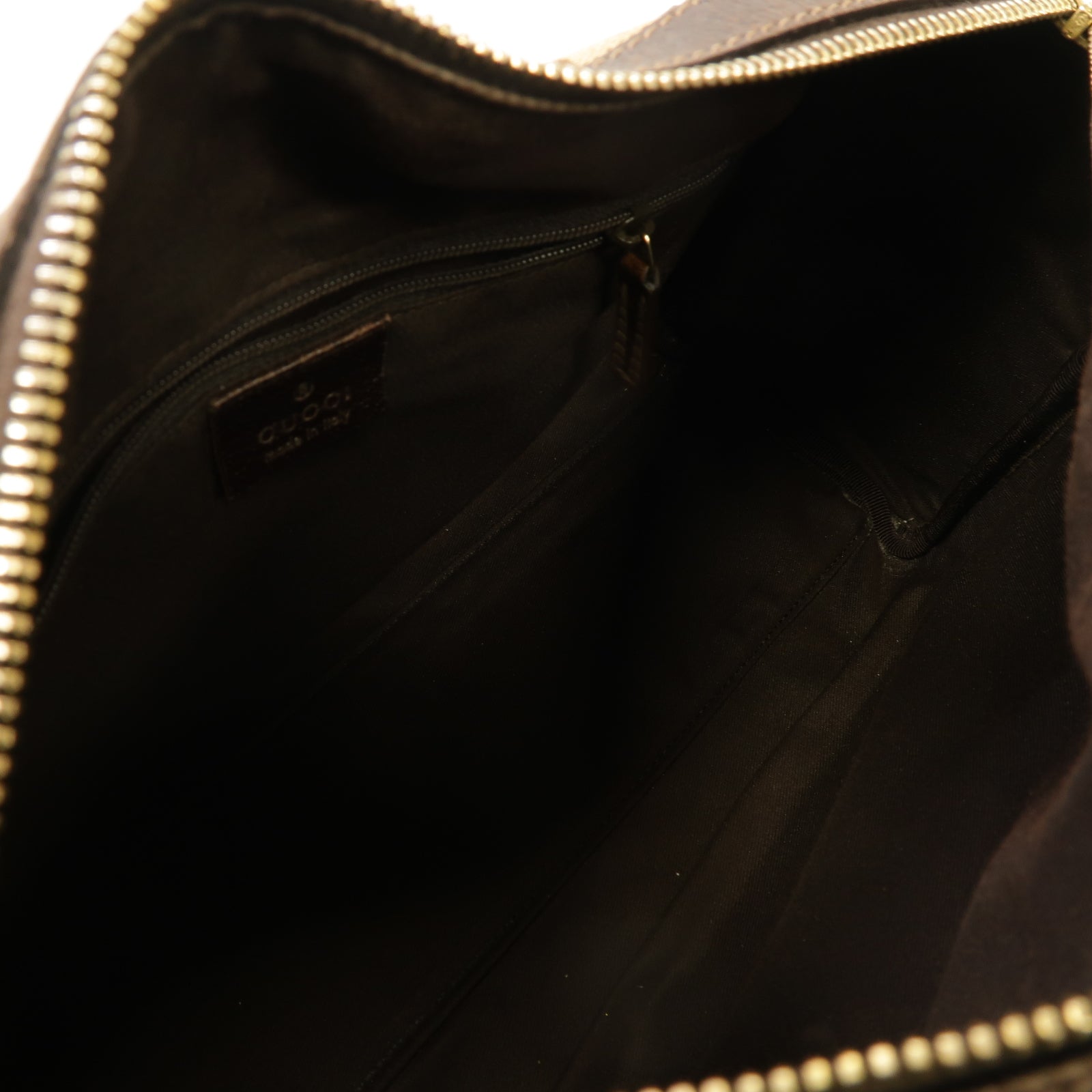 GUCCI 帆布Hand Bag手挽袋銀扣手挽袋啡色