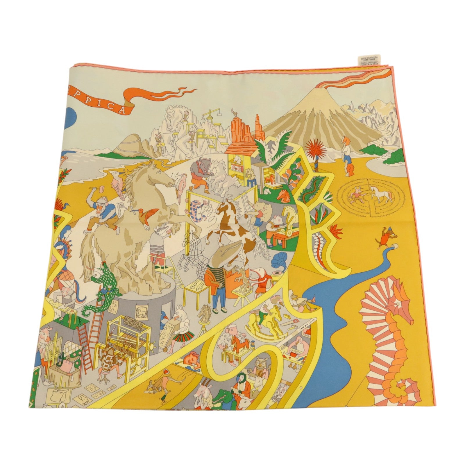 HERMES 絲質Scarf 90x90絲巾