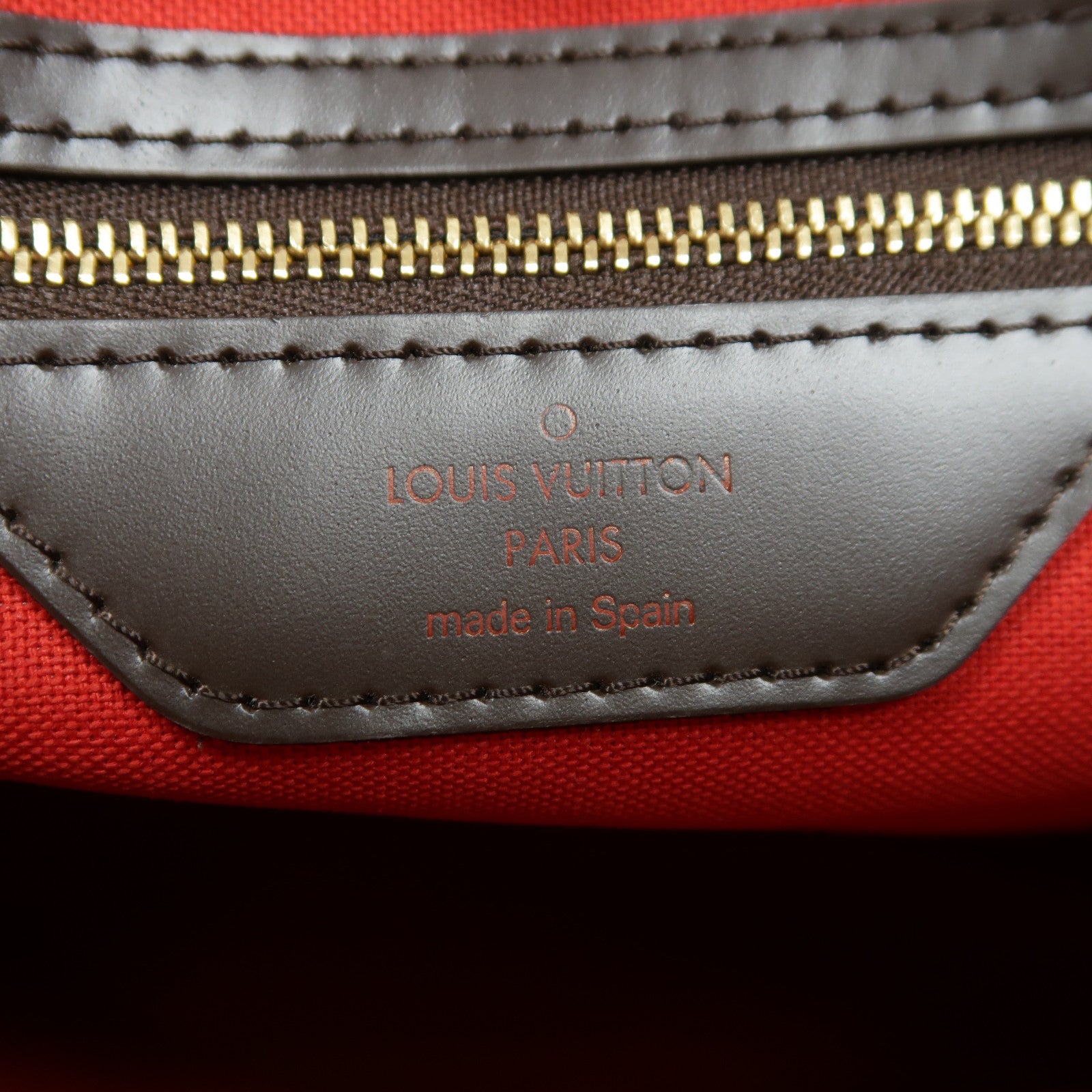 LOUIS VUITTON Damier Cabas Rivington金扣肩背袋啡色