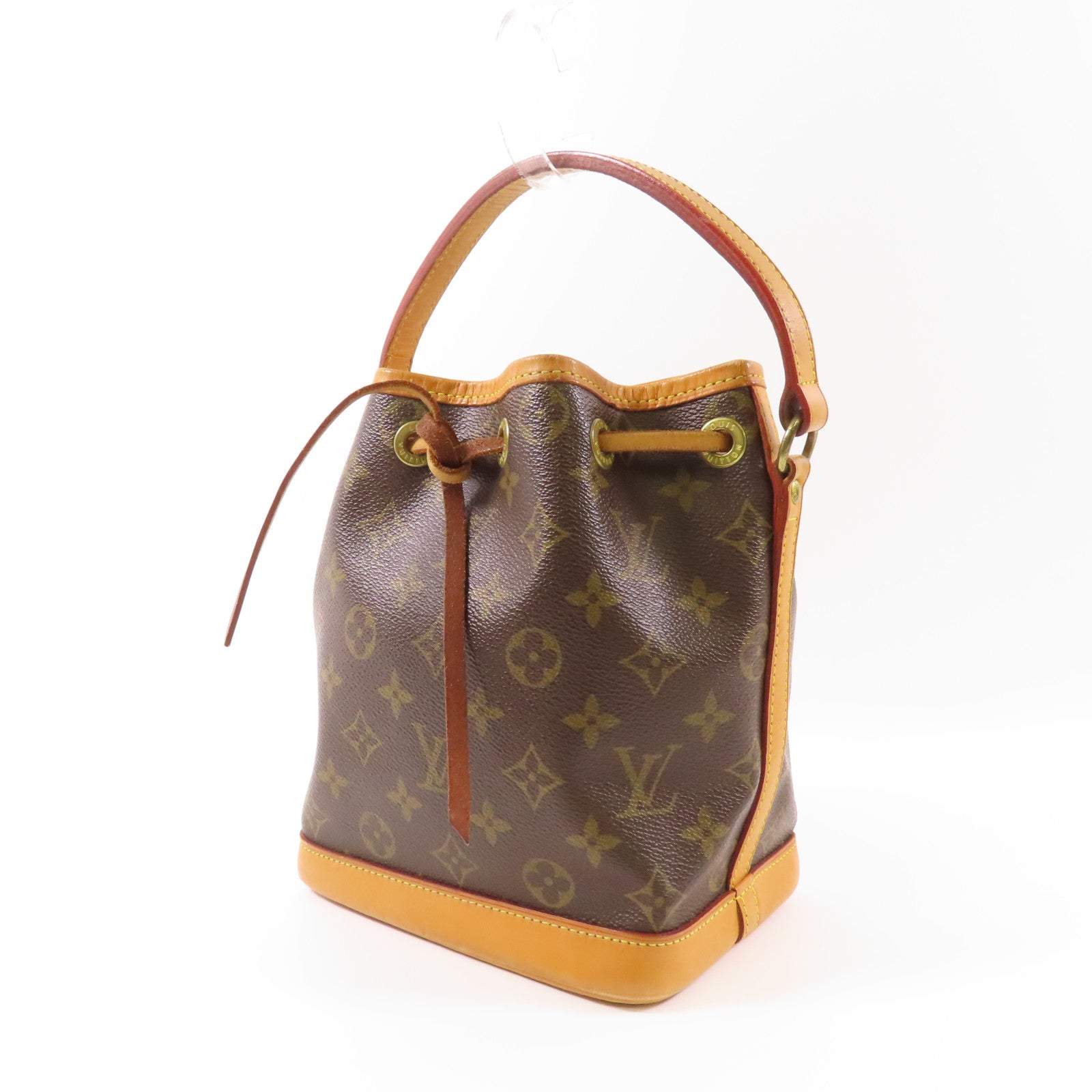 LOUIS VUITTON Monogram Noe BB金扣肩背袋棕色