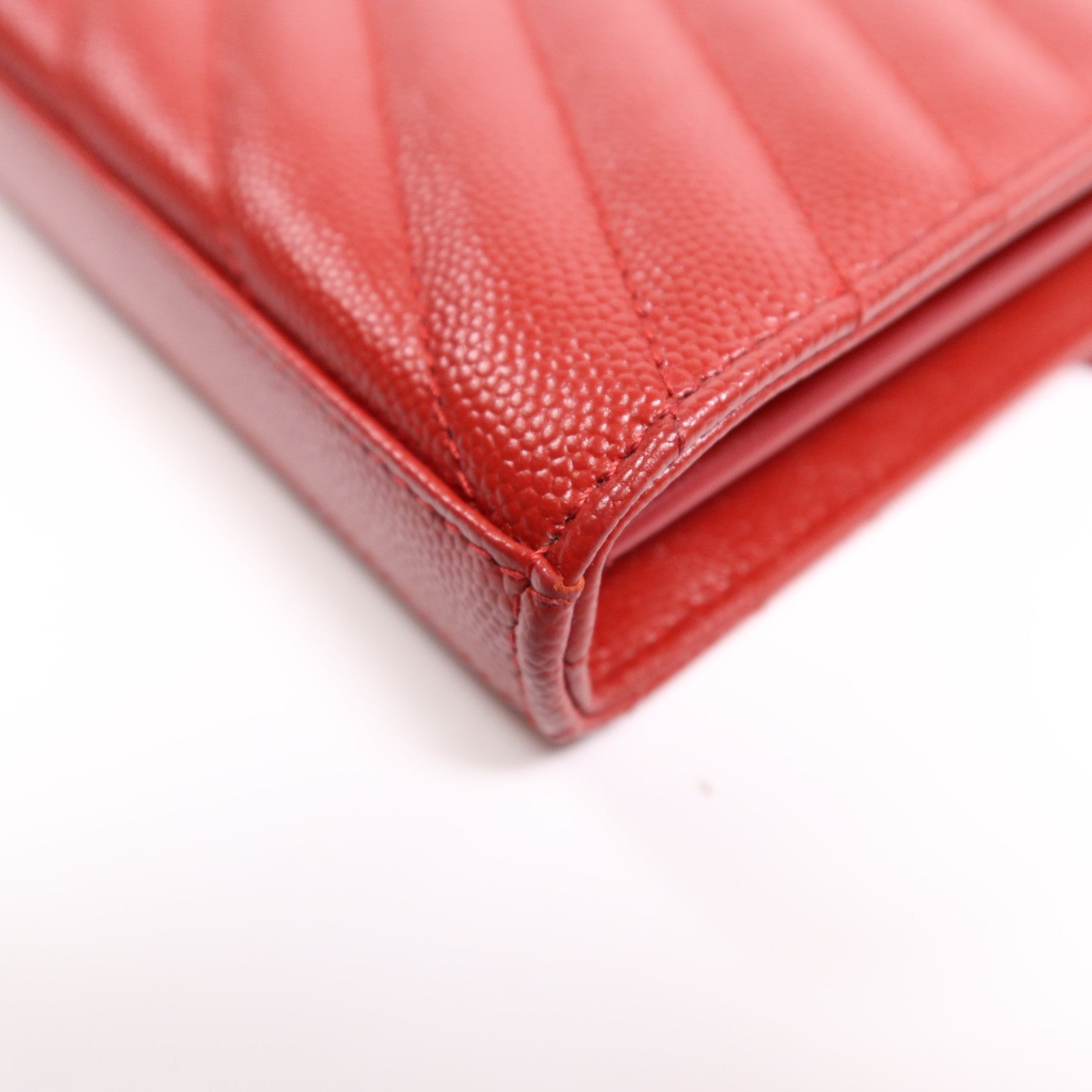 SAINT LAURENT 牛皮皮革Cassandre Envelope金扣鏈帶肩背袋