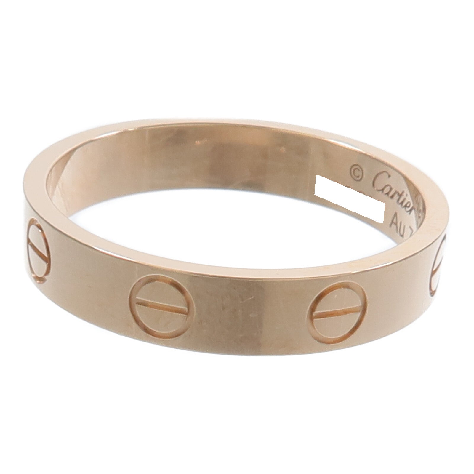 CARTIER 18K玫瑰金Mini Love Ring戒指