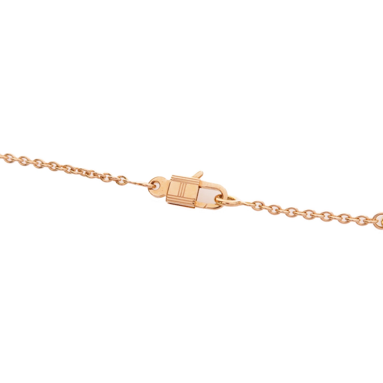 HERMES 18K玫瑰金Amulettes Constance Pendant項鍊