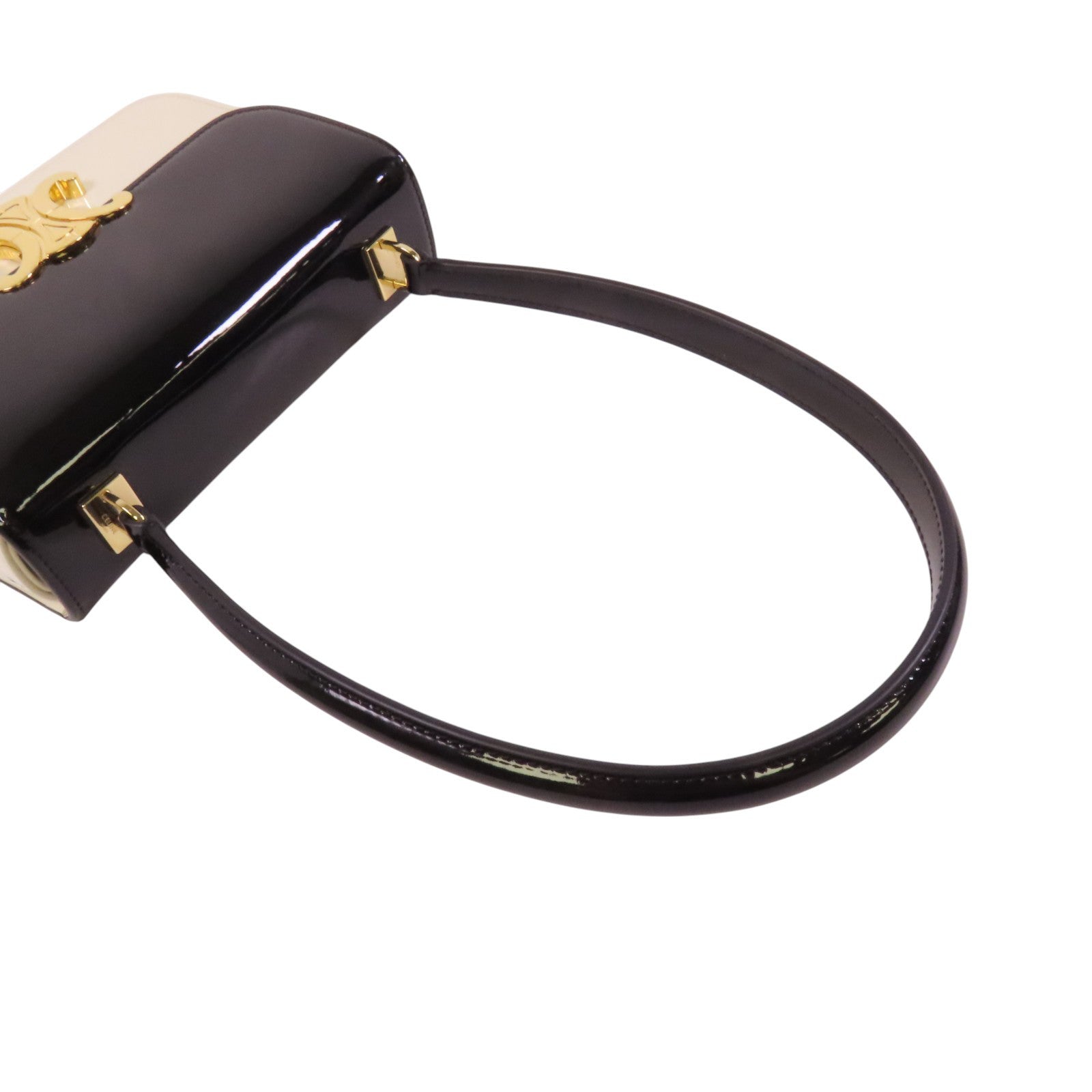 CELINE 漆皮皮革Teen Garance金扣肩背袋