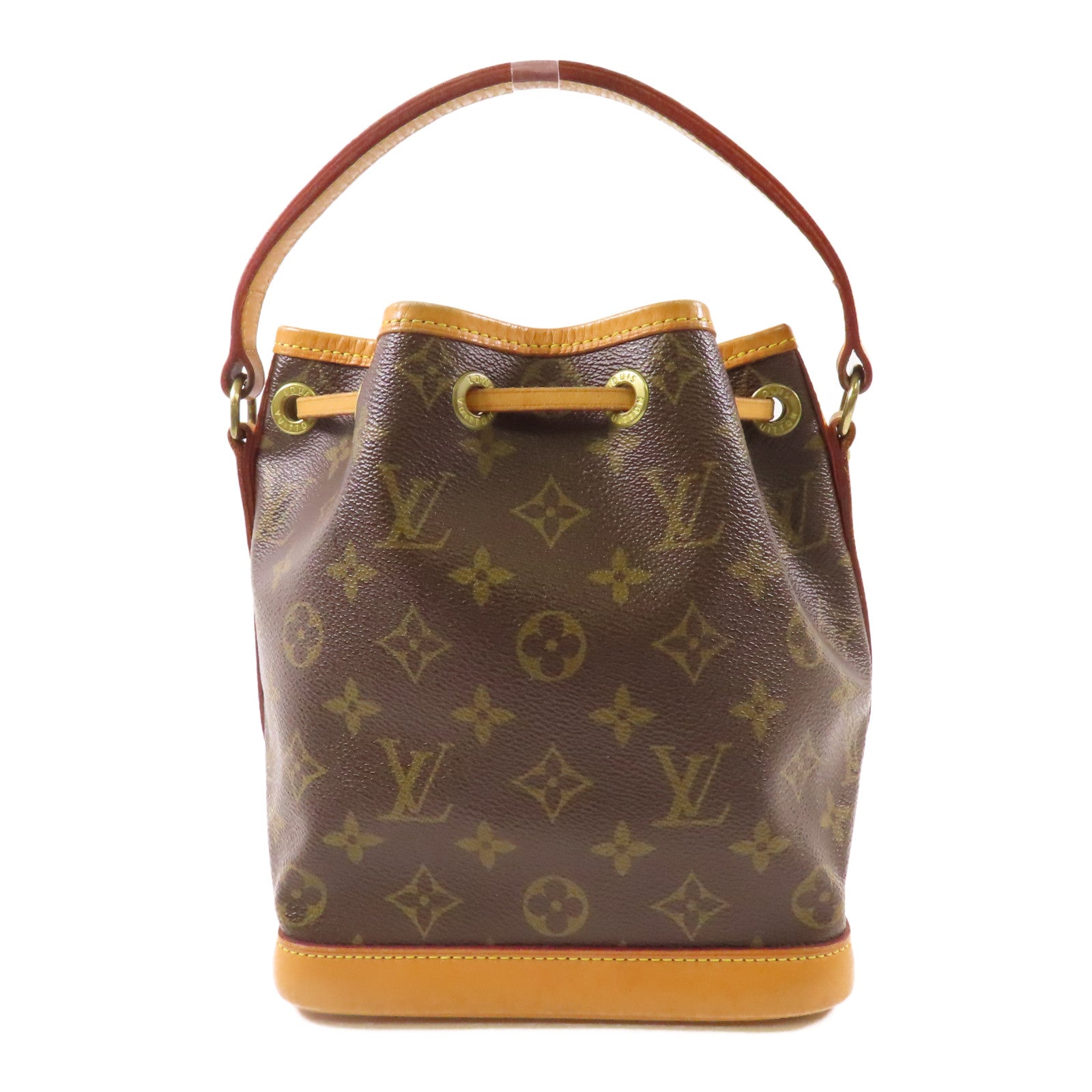 LOUIS VUITTON Monogram Noe BB金扣肩背袋棕色