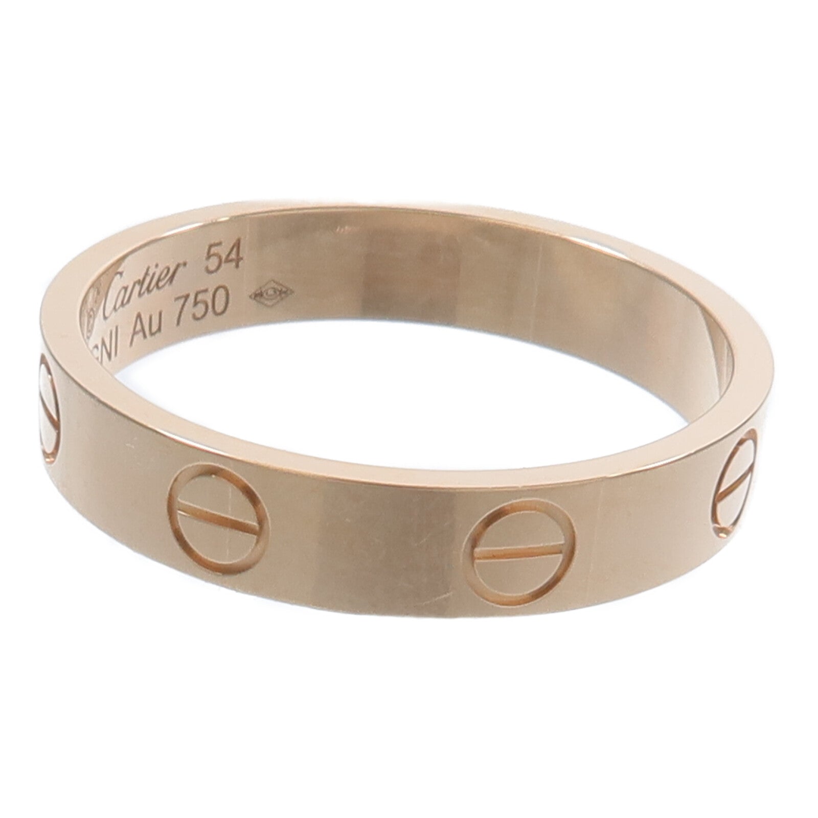 CARTIER 18K玫瑰金Mini Love Ring戒指